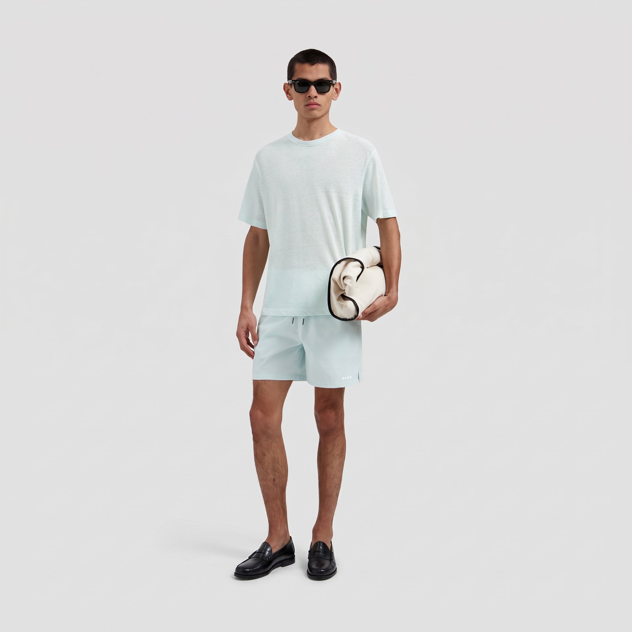 Texture Regular Swim Shorts - Salt Air