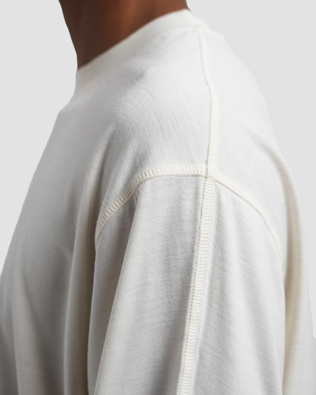 10 Year Boxy LS Tee - White