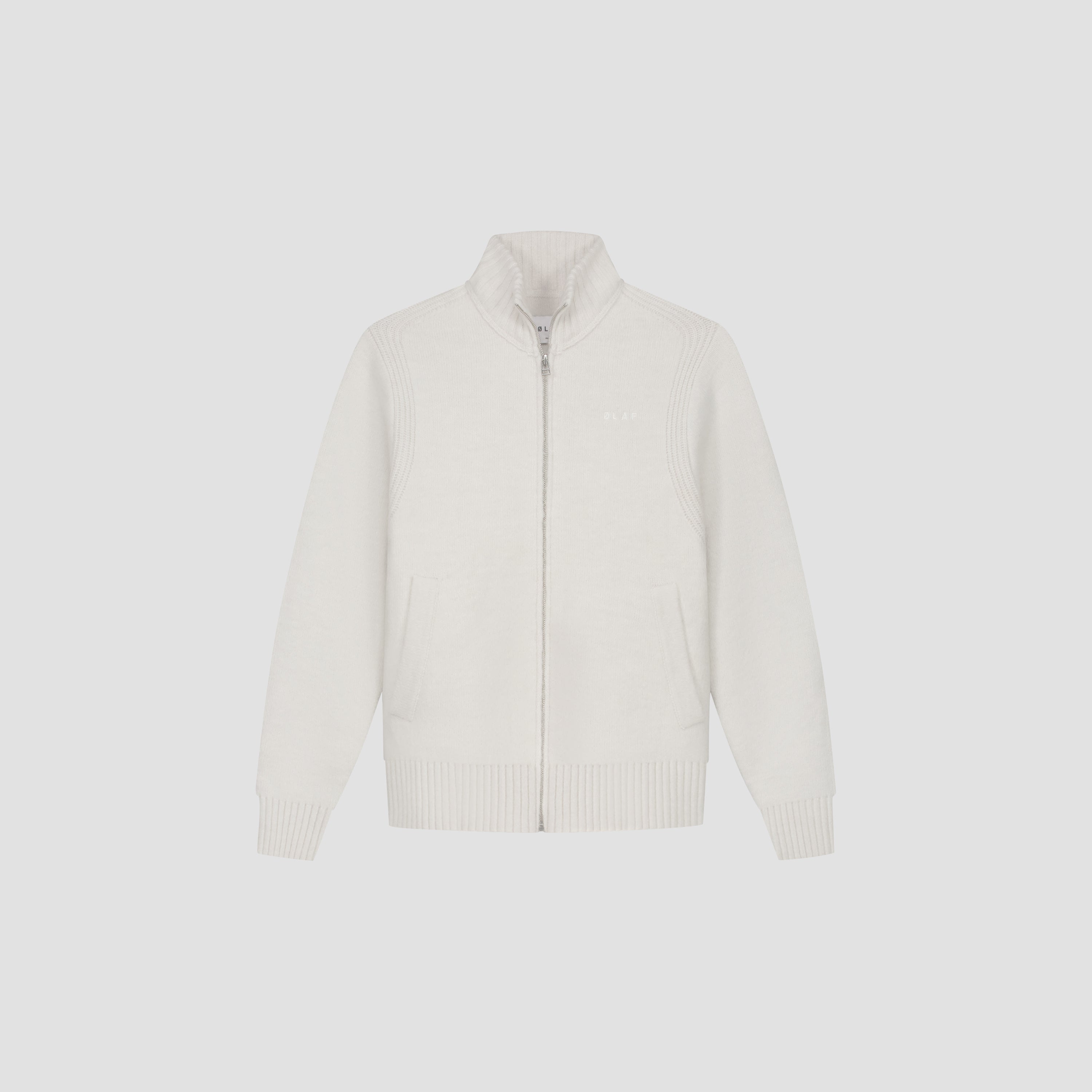 Zip Knitted Mock Neck