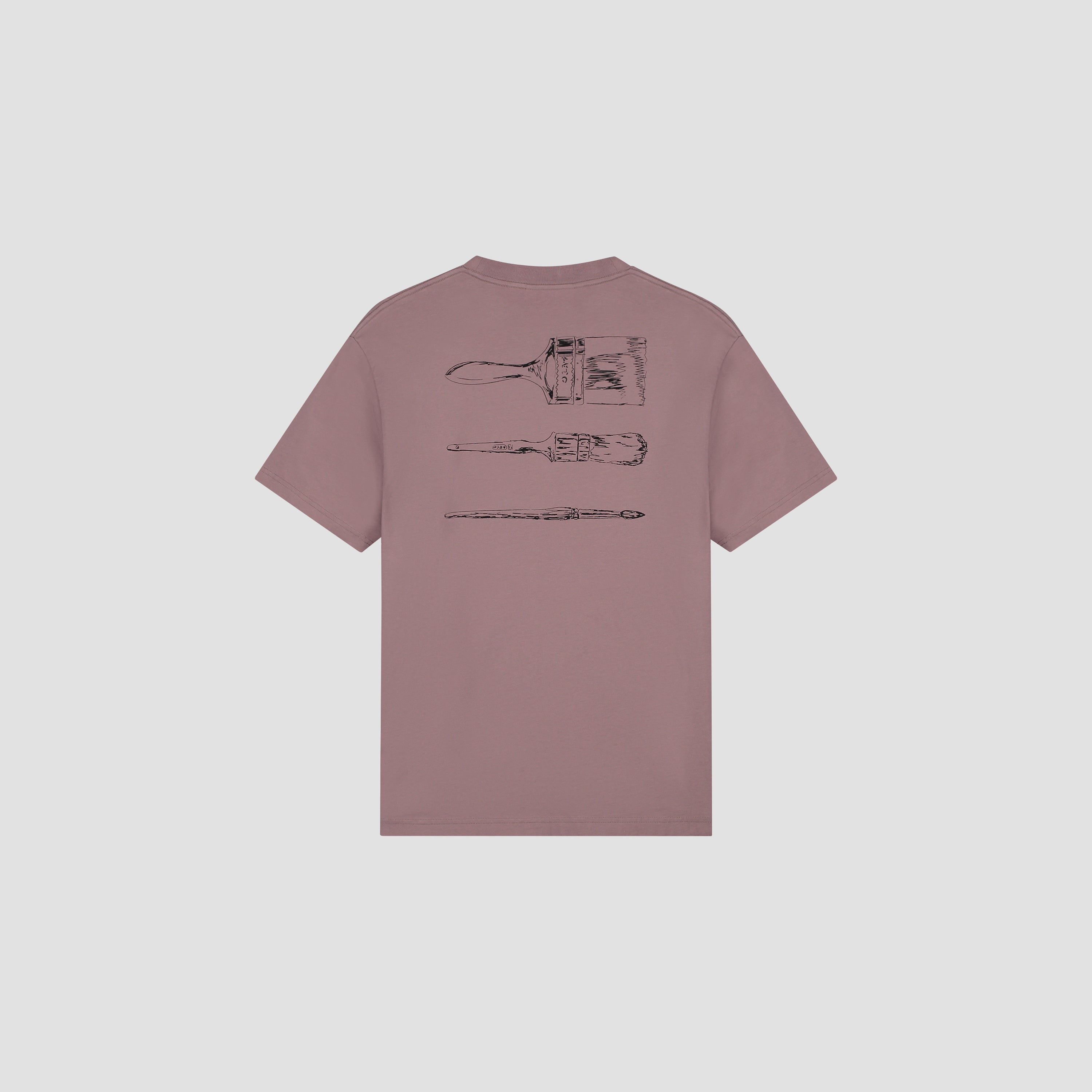 Paintbrush Graphic Tee - Twilight Mauve