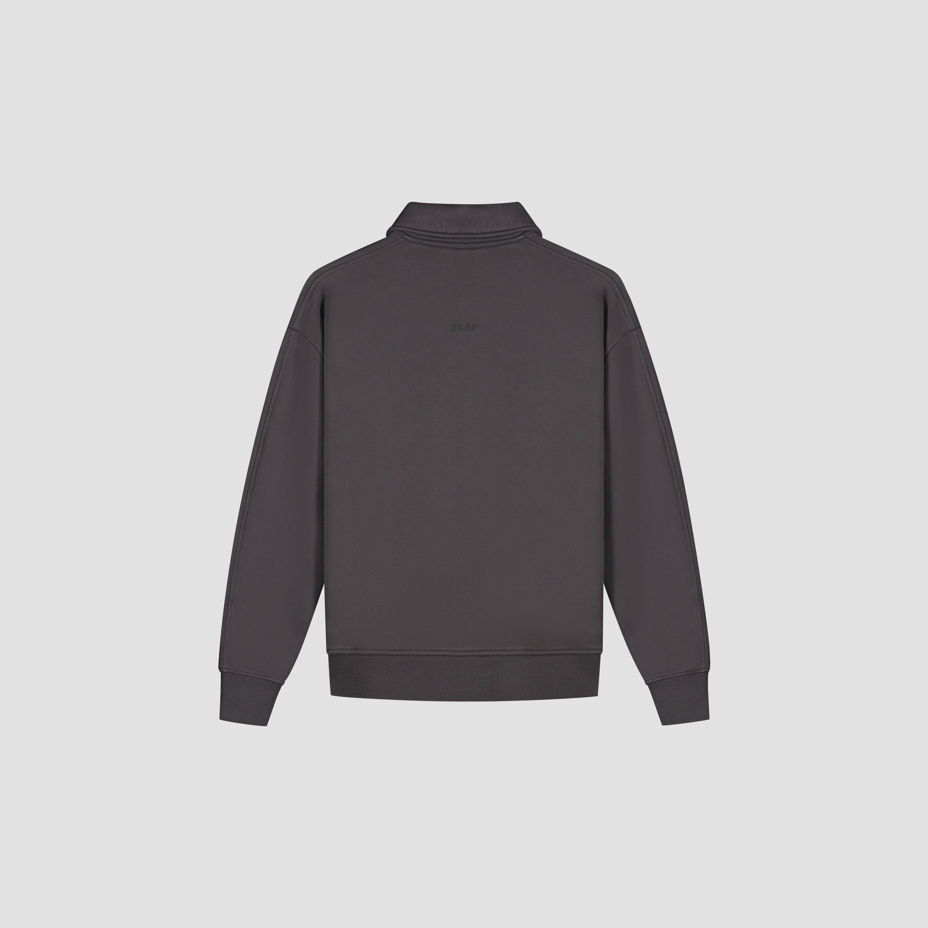 Essential Zip Up Polo - Charcoal