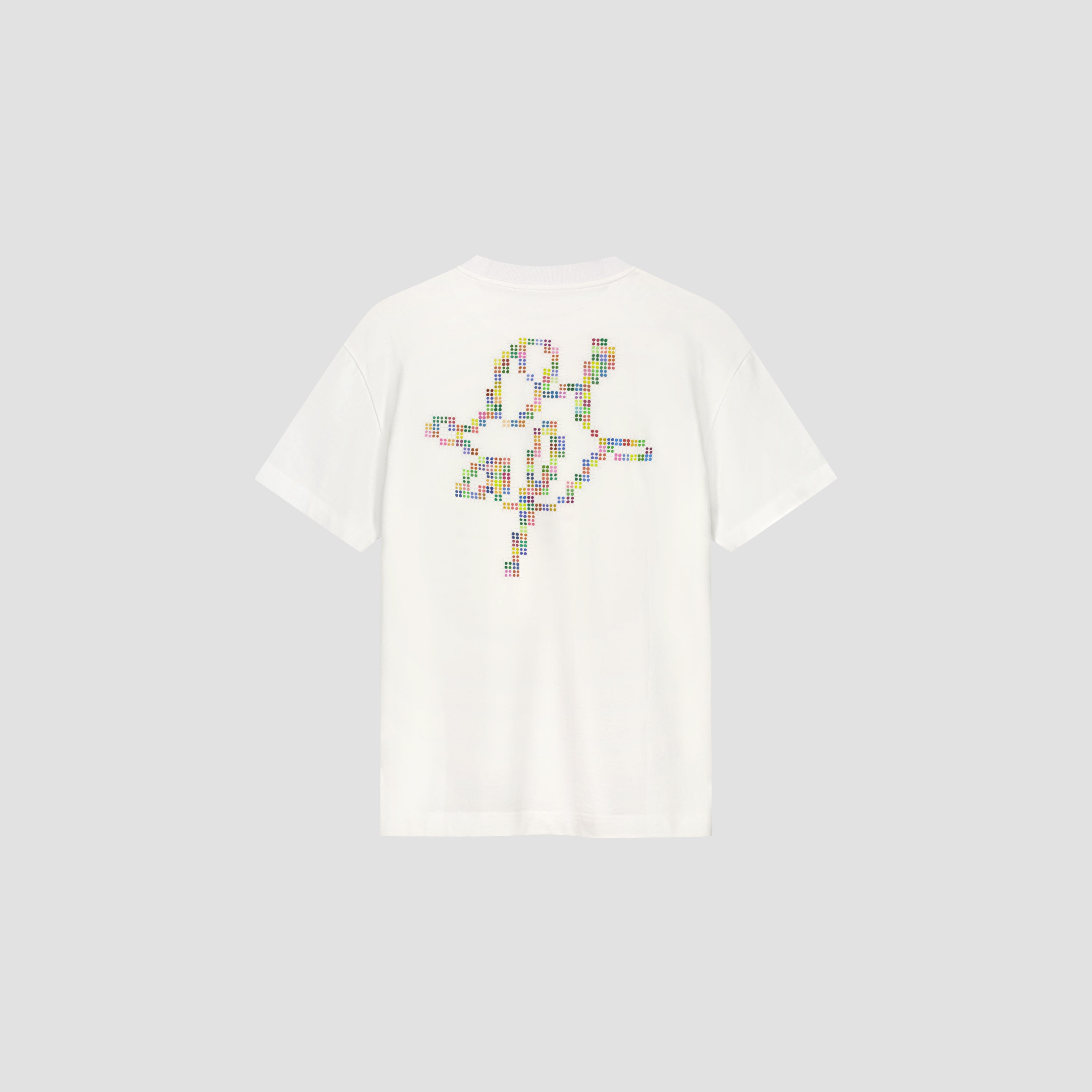 Dotted Monogram Tee - Optical White