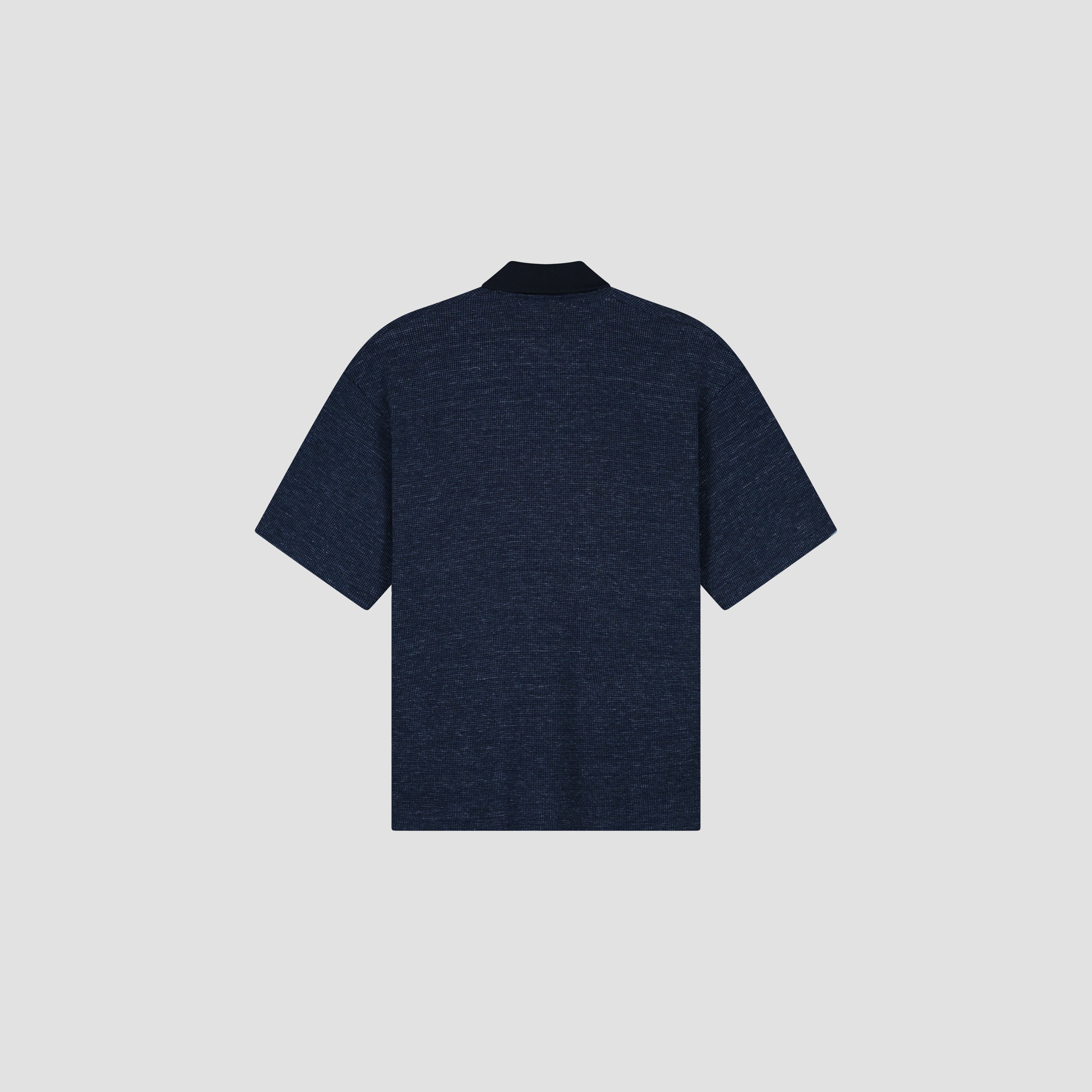 Signature Texture Polo - Navy
