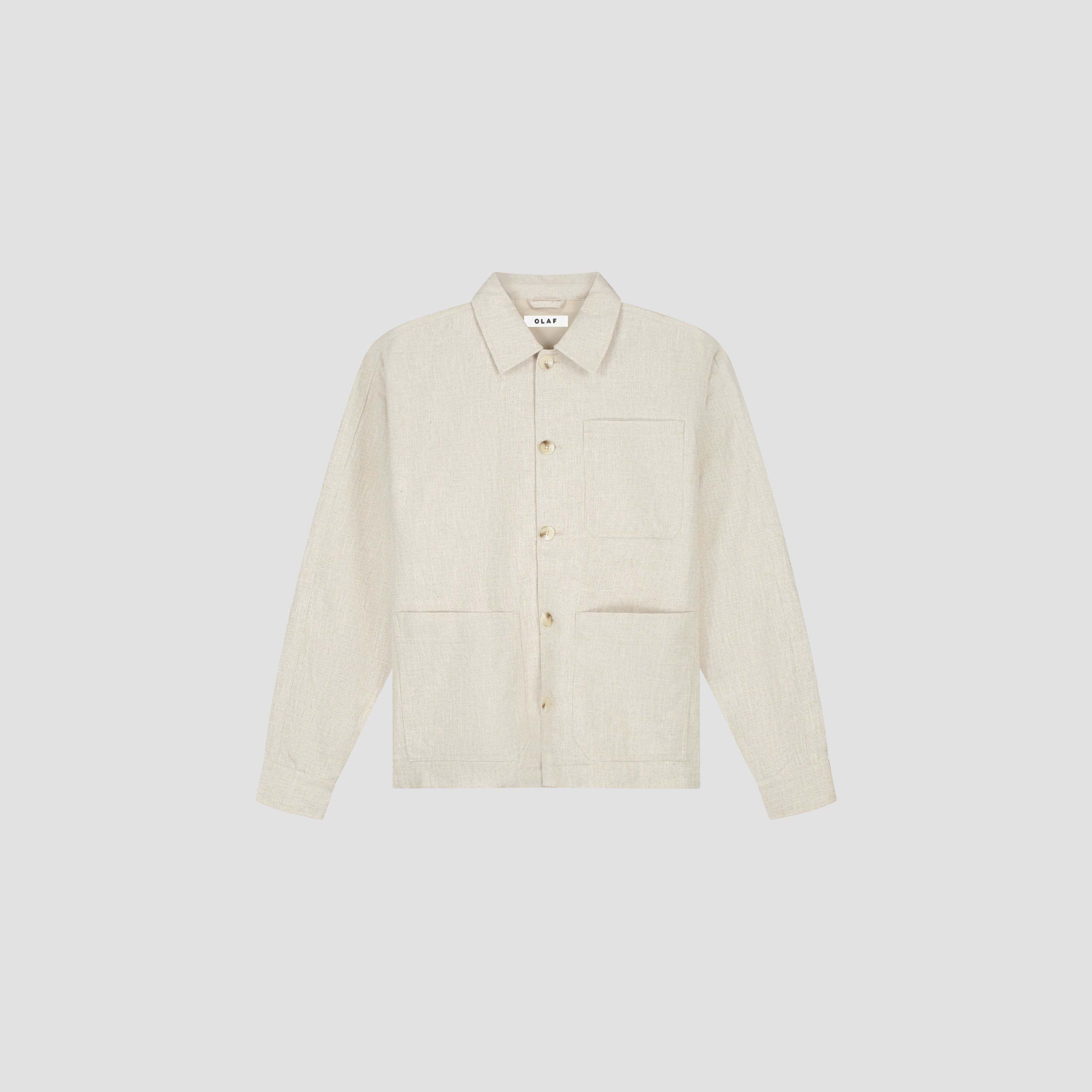 Linen Jacket - Cement