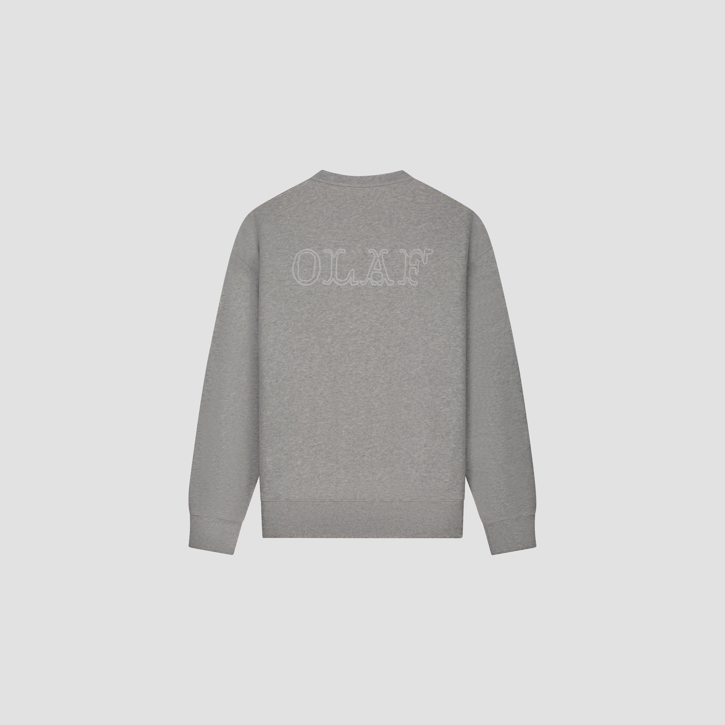 Western Logo Crewneck - Heather Grey
