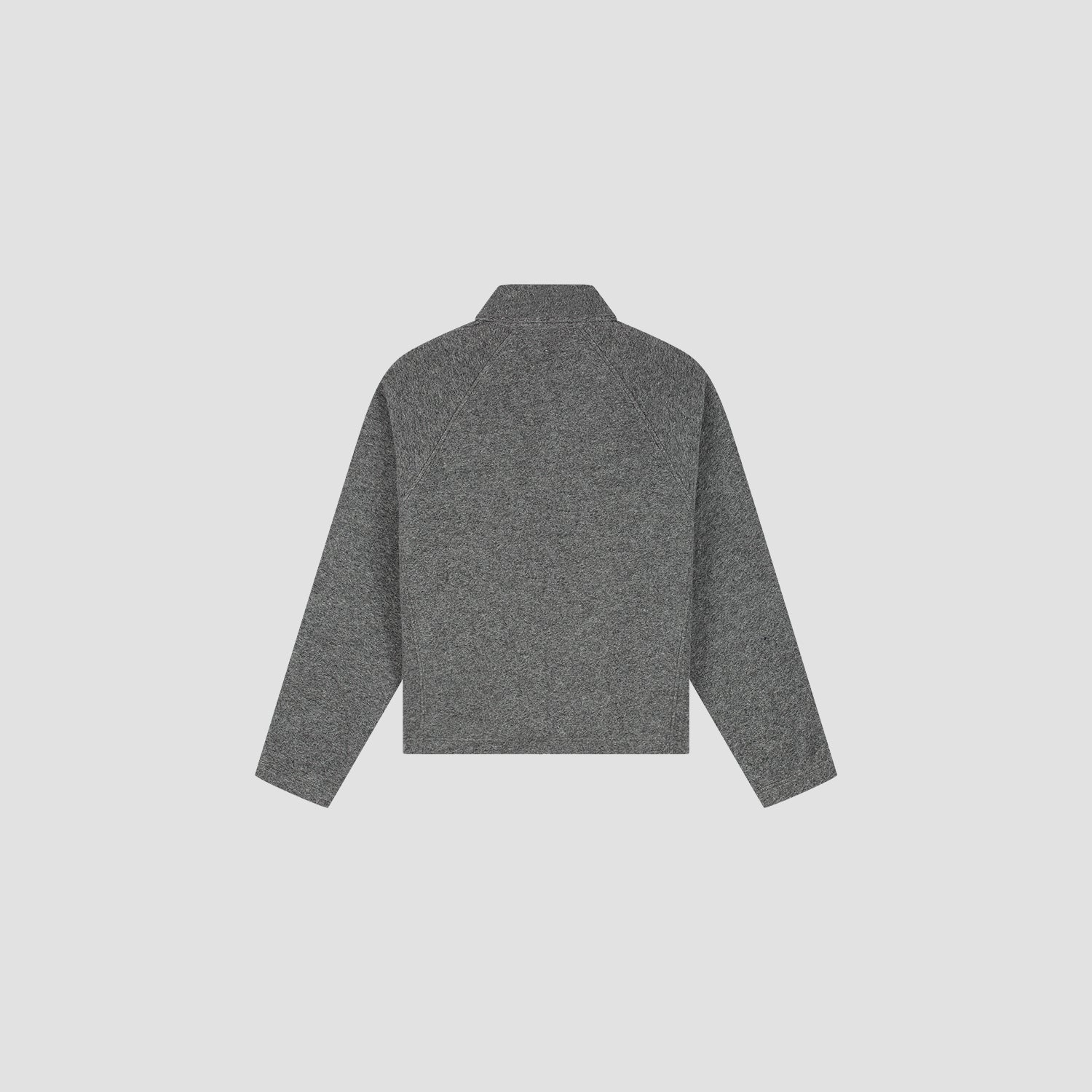 Wool Fleece Zip Jacket - Sharkskin
