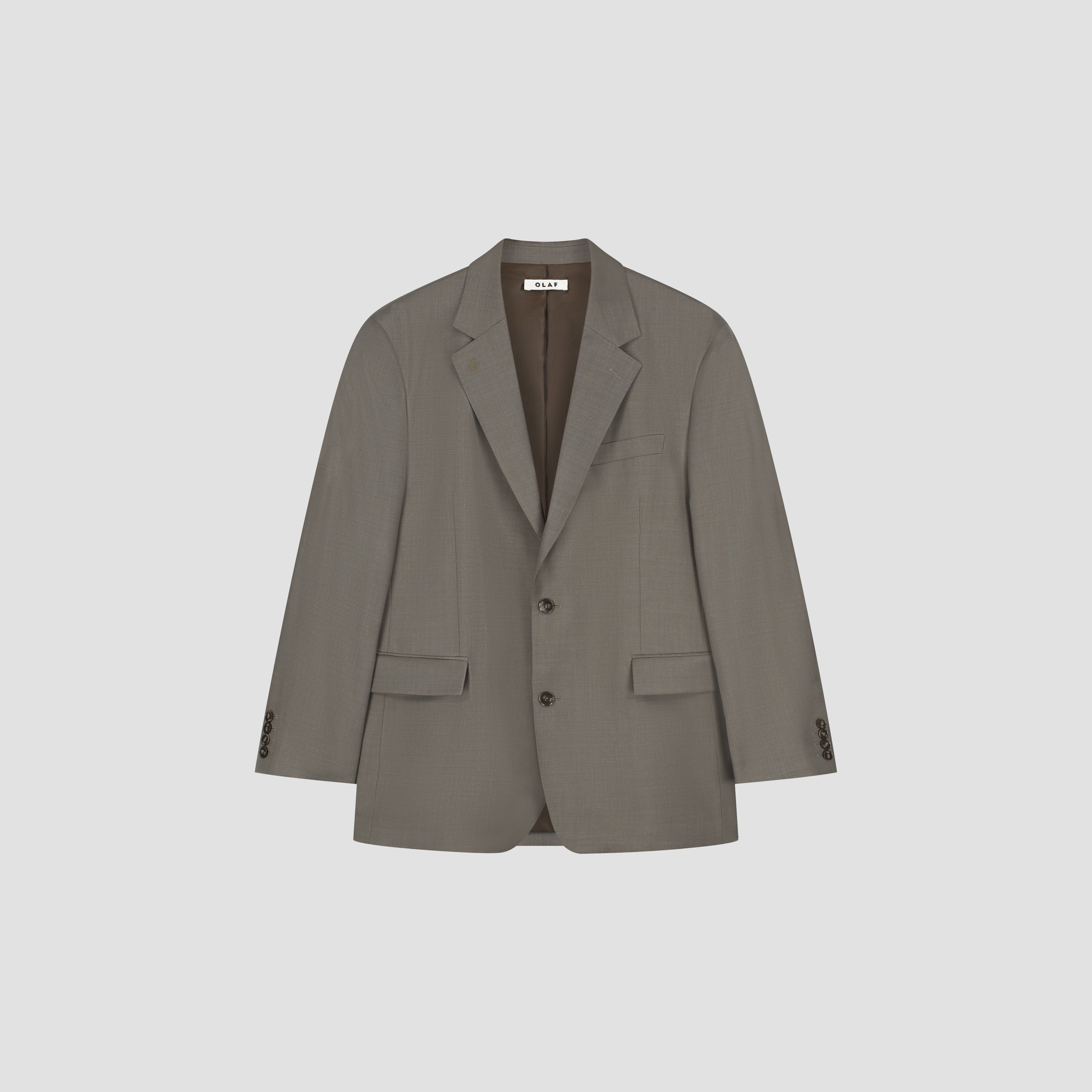 Wool Blazer - Chocolate Chip