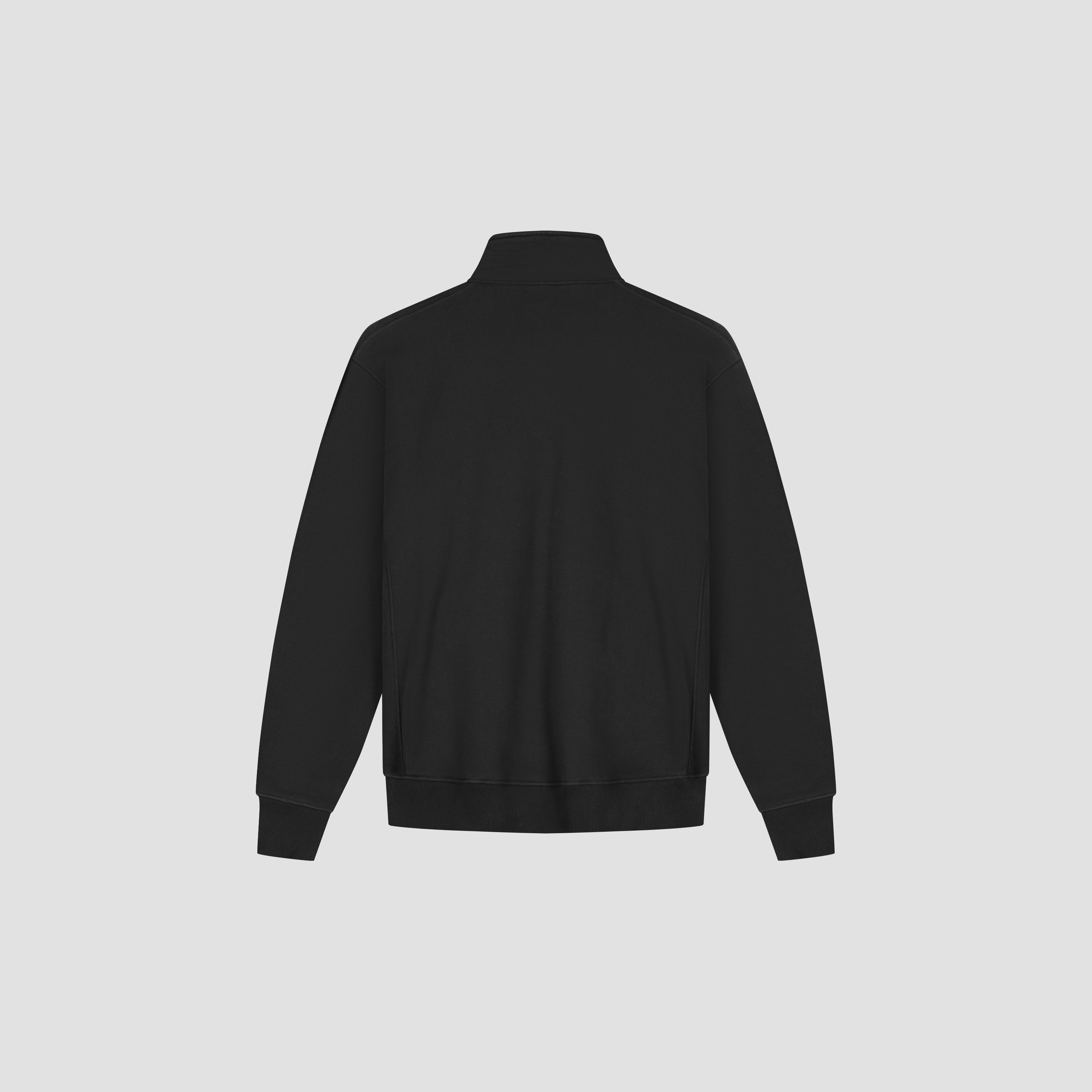 Signature Zip Mock - Black