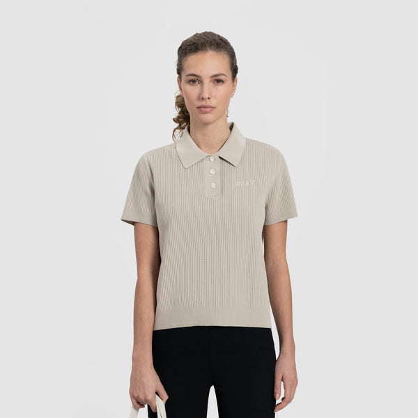 WMN Lightweight Polo - Cement