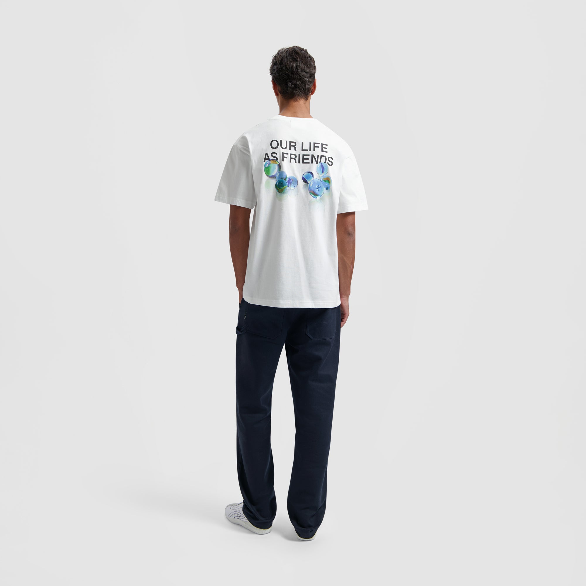 Marbles Tee - Optical White
