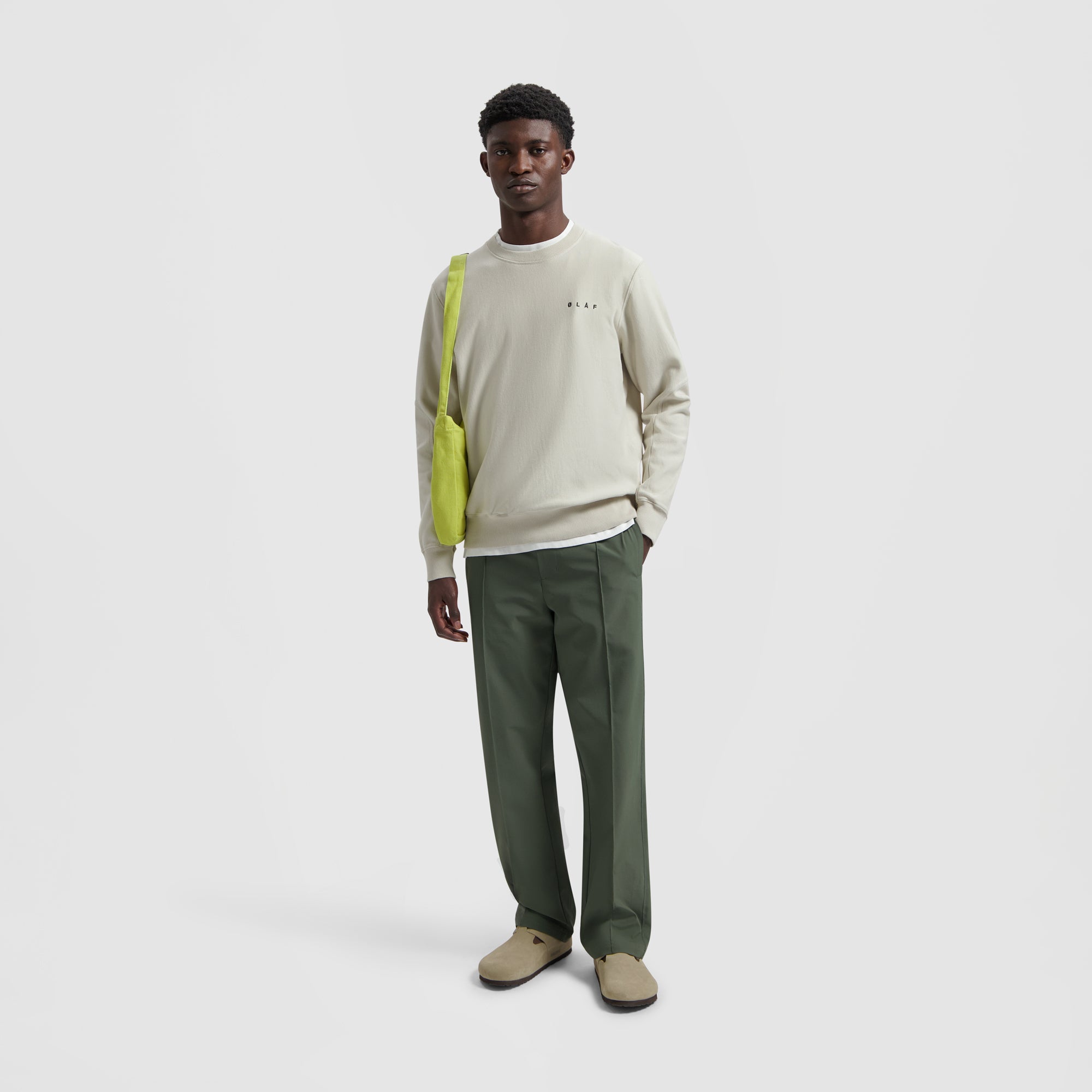 Face Crewneck - Cement