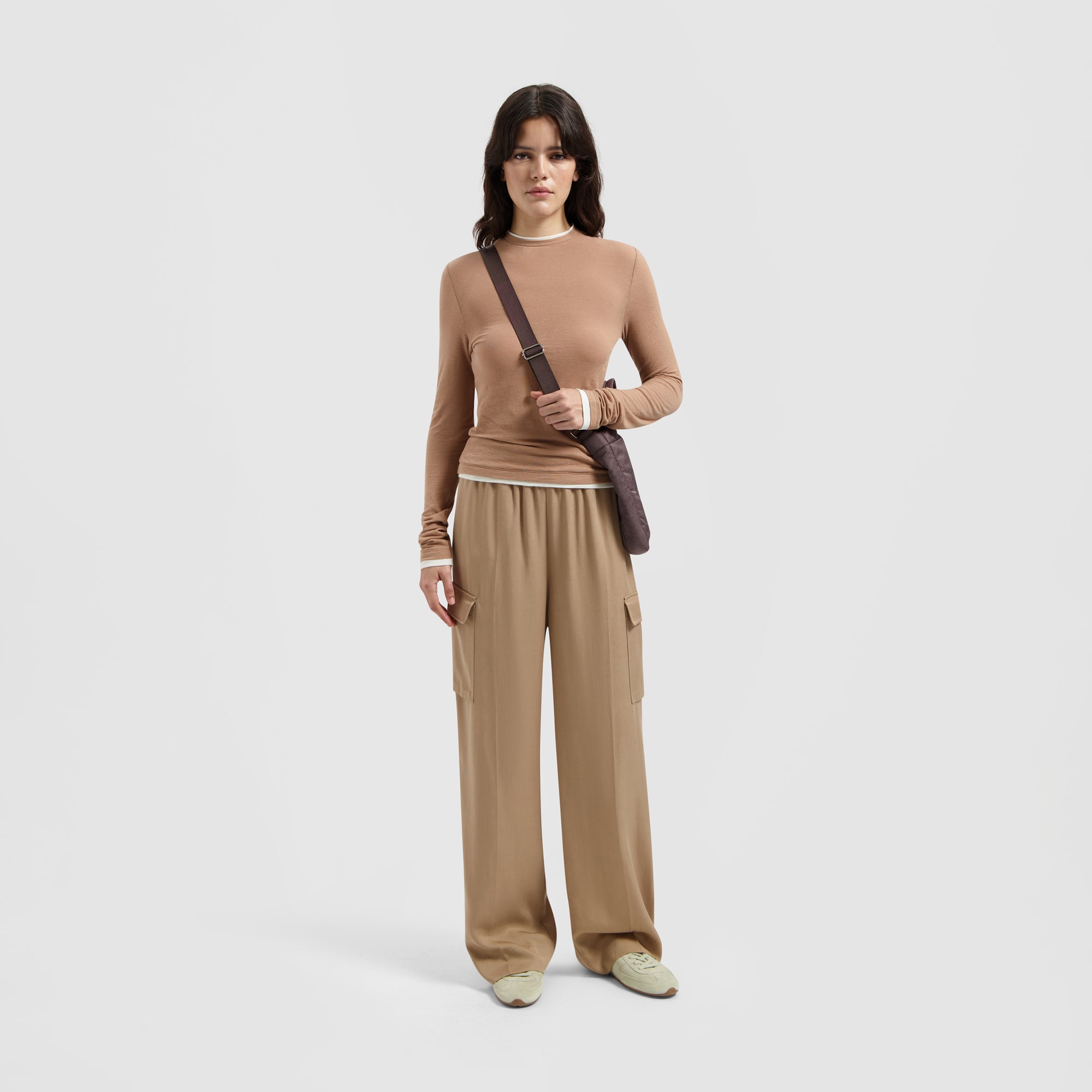 Tailored Cargo Pant - Cinnamon Brown