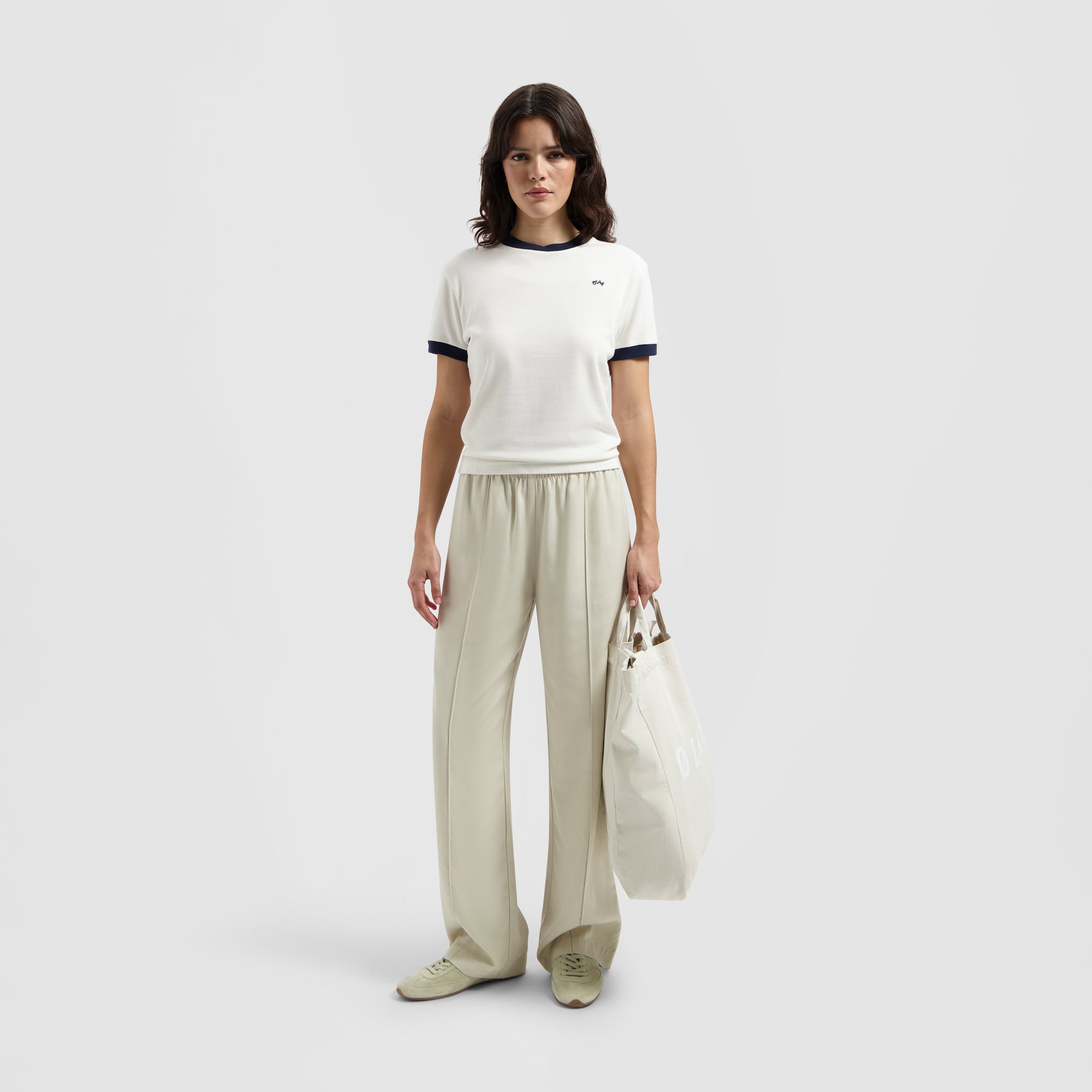 Signature Ringer Tee - Off White