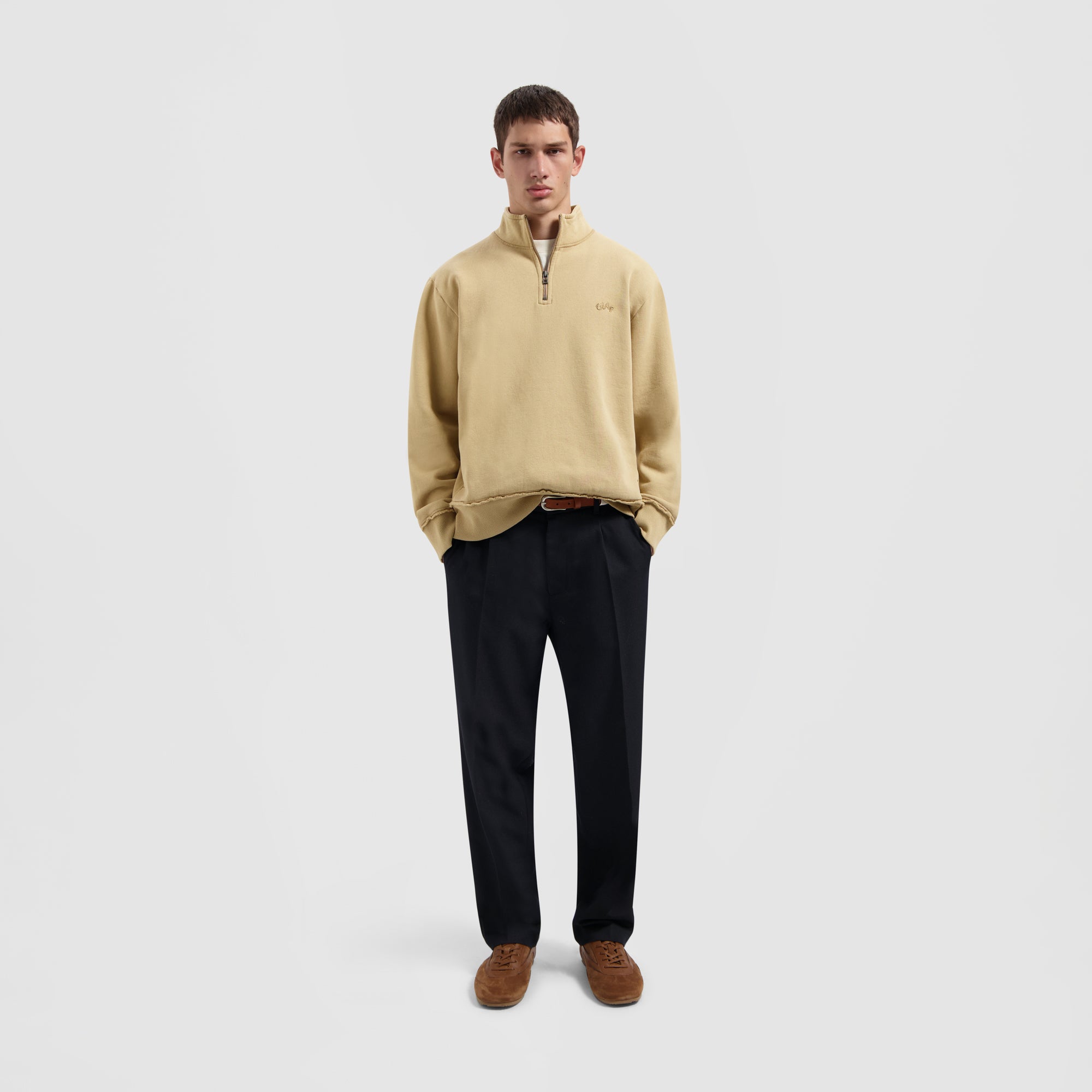 Signature Zip Mock