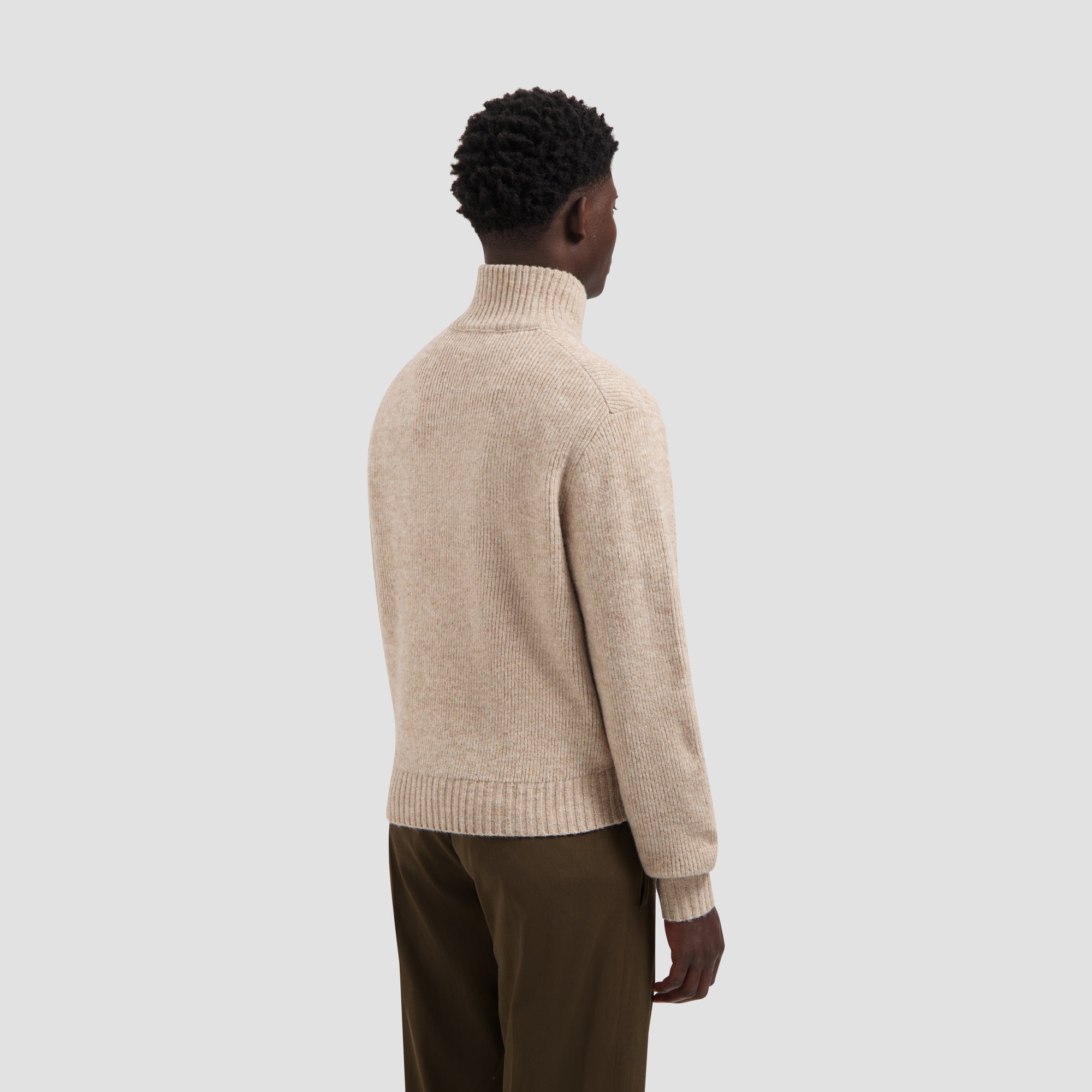 Signature Knitted Zip Mock