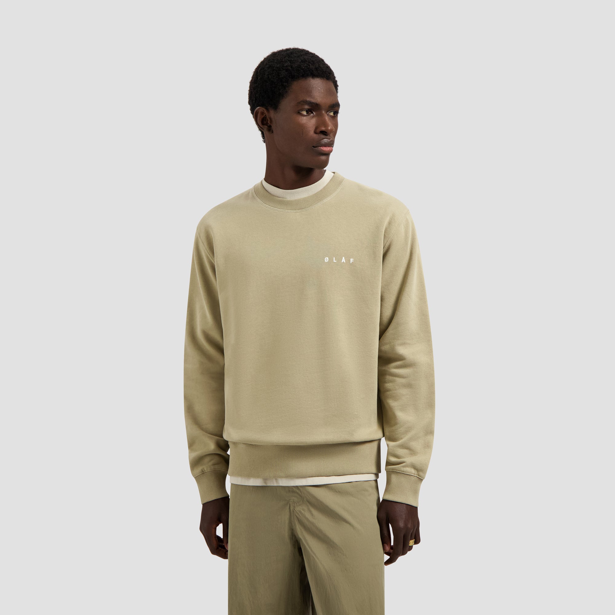 Brushstroke Face Crewneck - Treehouse