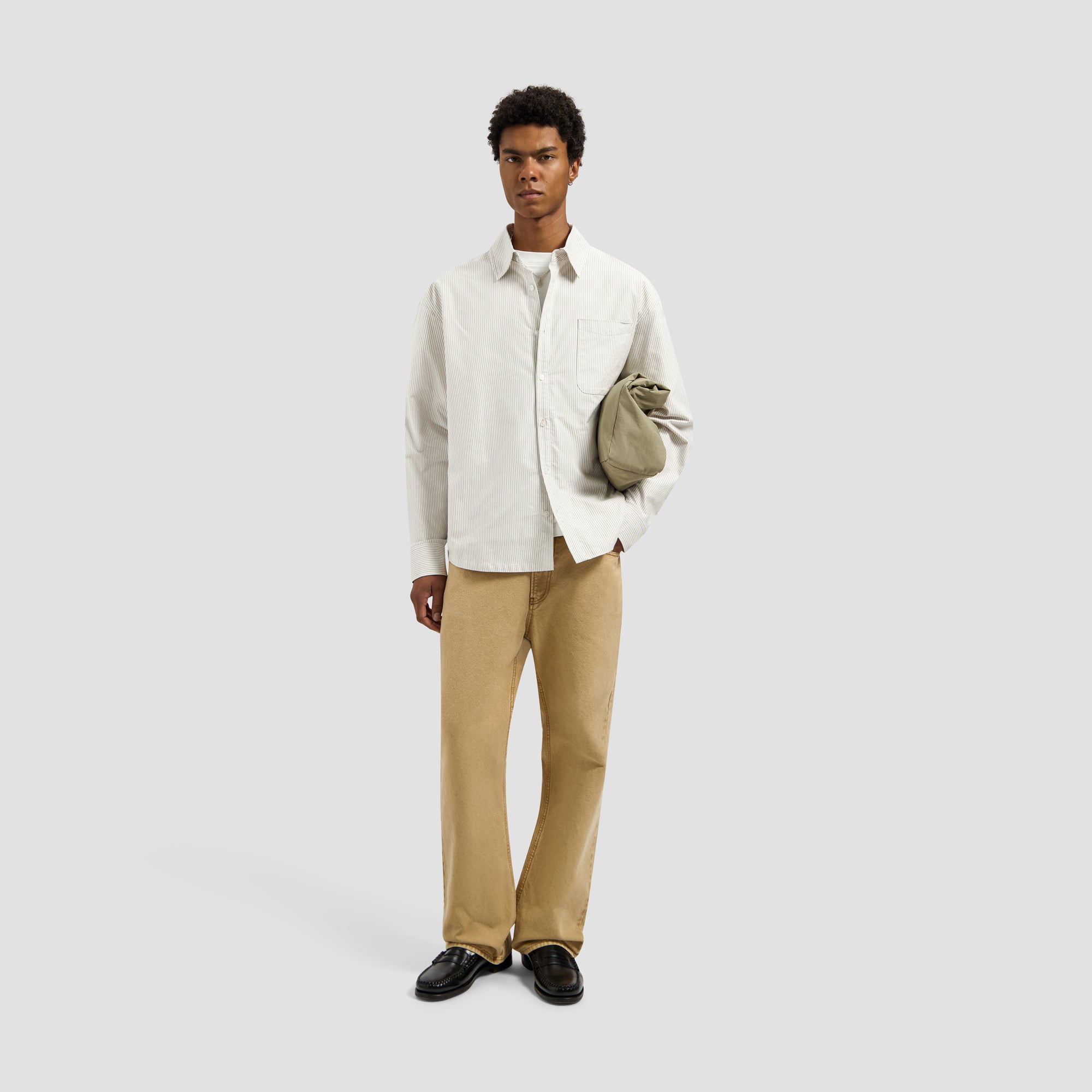 Oversized Stripe Oxford Shirt - Treehouse