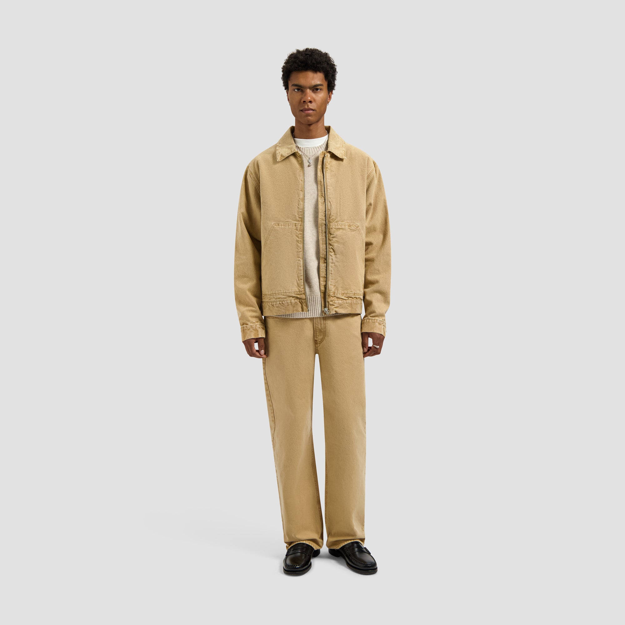 Washed Canvas Jacket - Medal Bronze