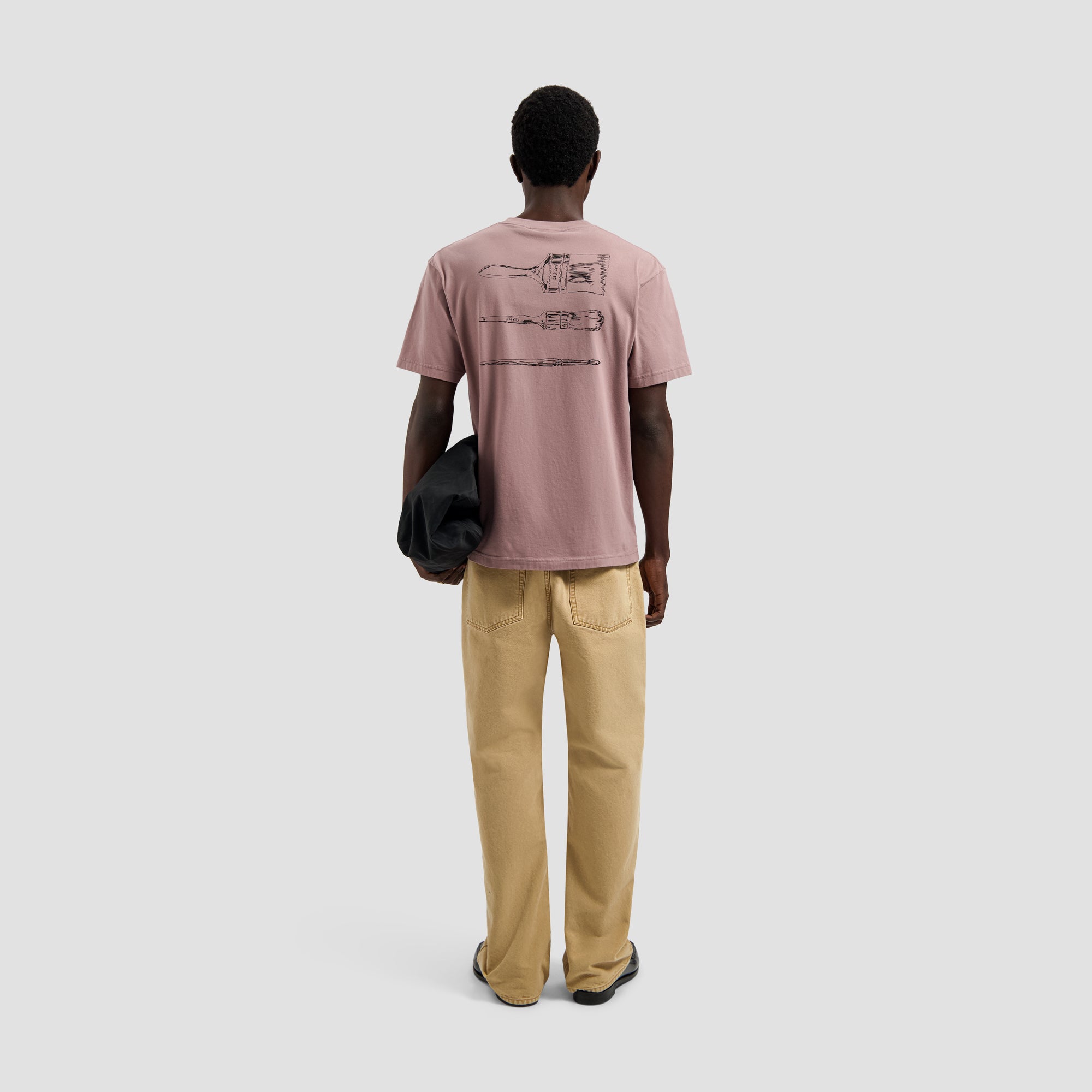 Paintbrush Graphic Tee - Twilight Mauve
