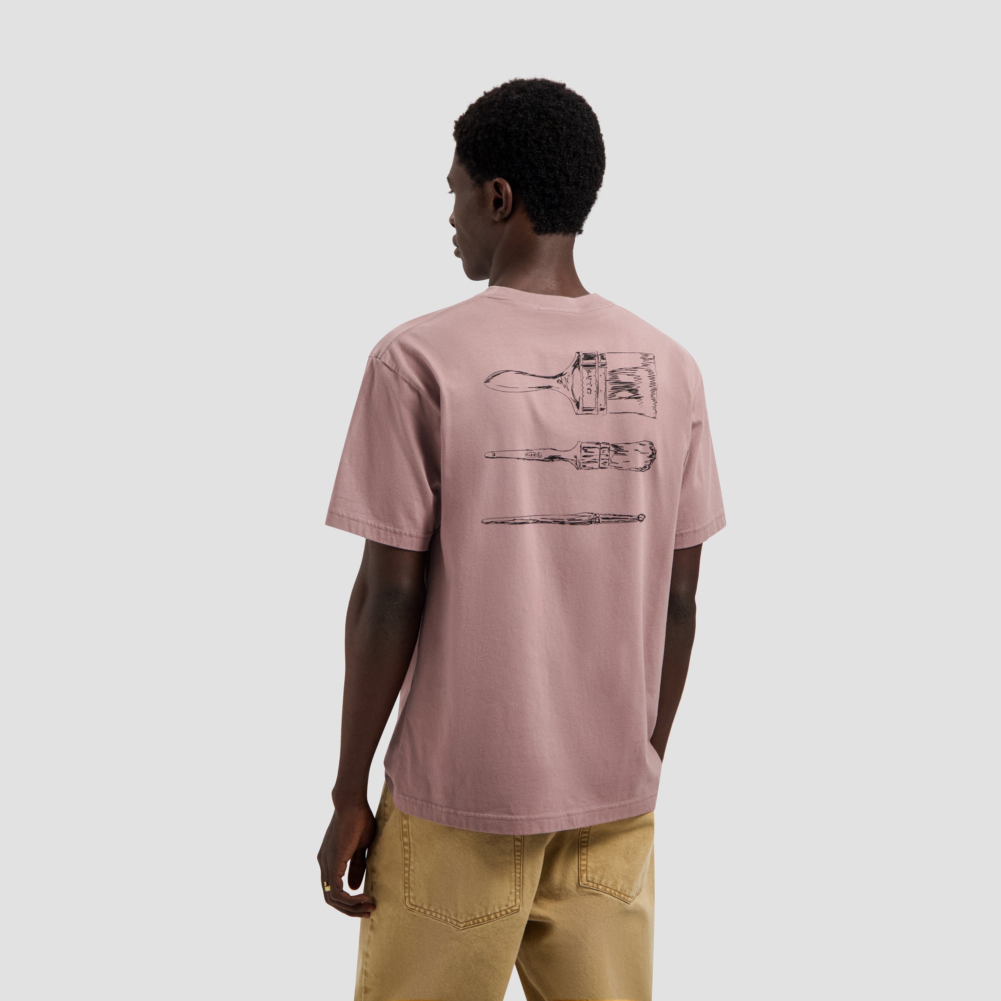Paintbrush Graphic Tee - Twilight Mauve