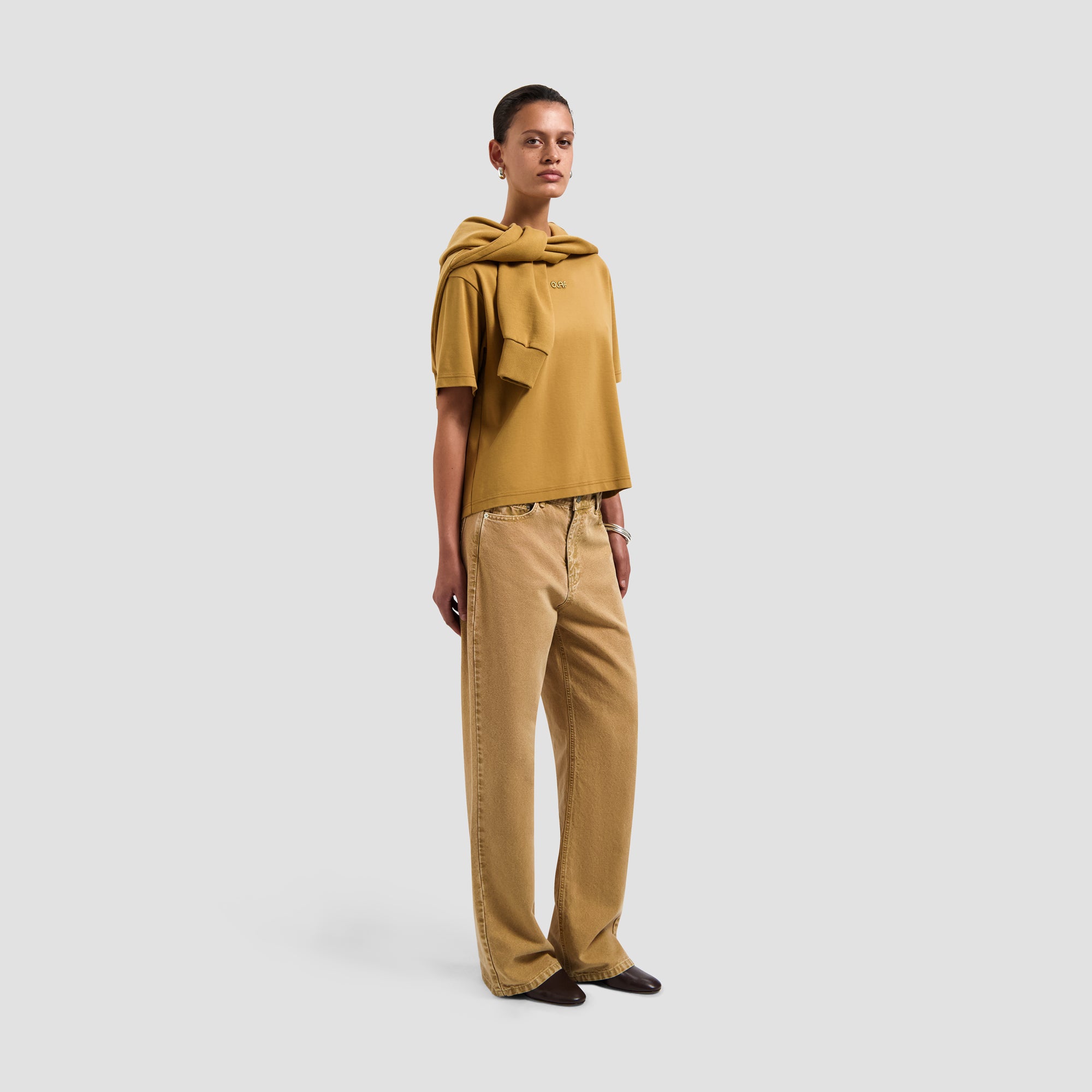 Retro Logo Boxy Tee - Medal Bronze