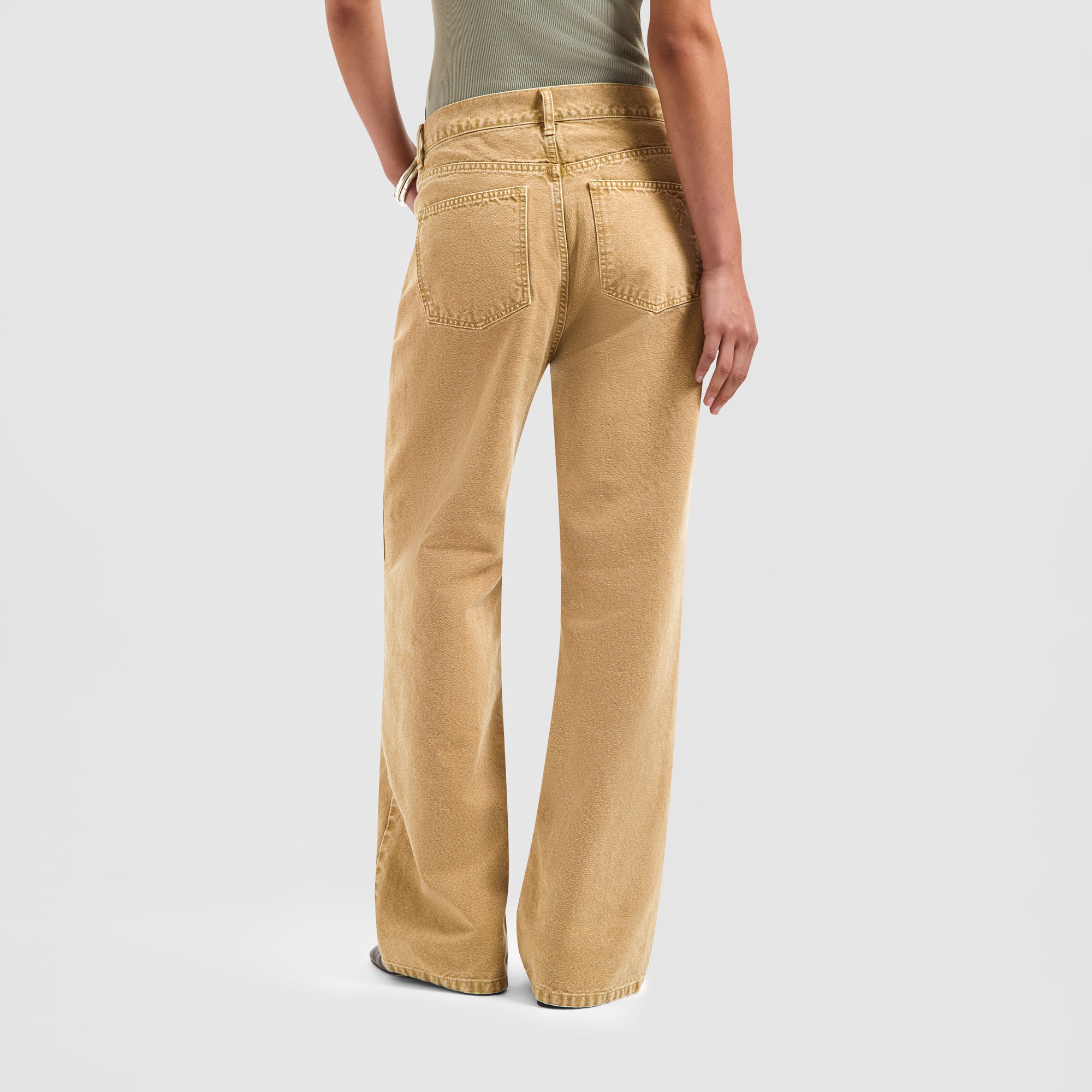 Monogram Washed Canvas Pant - Medal Bronze