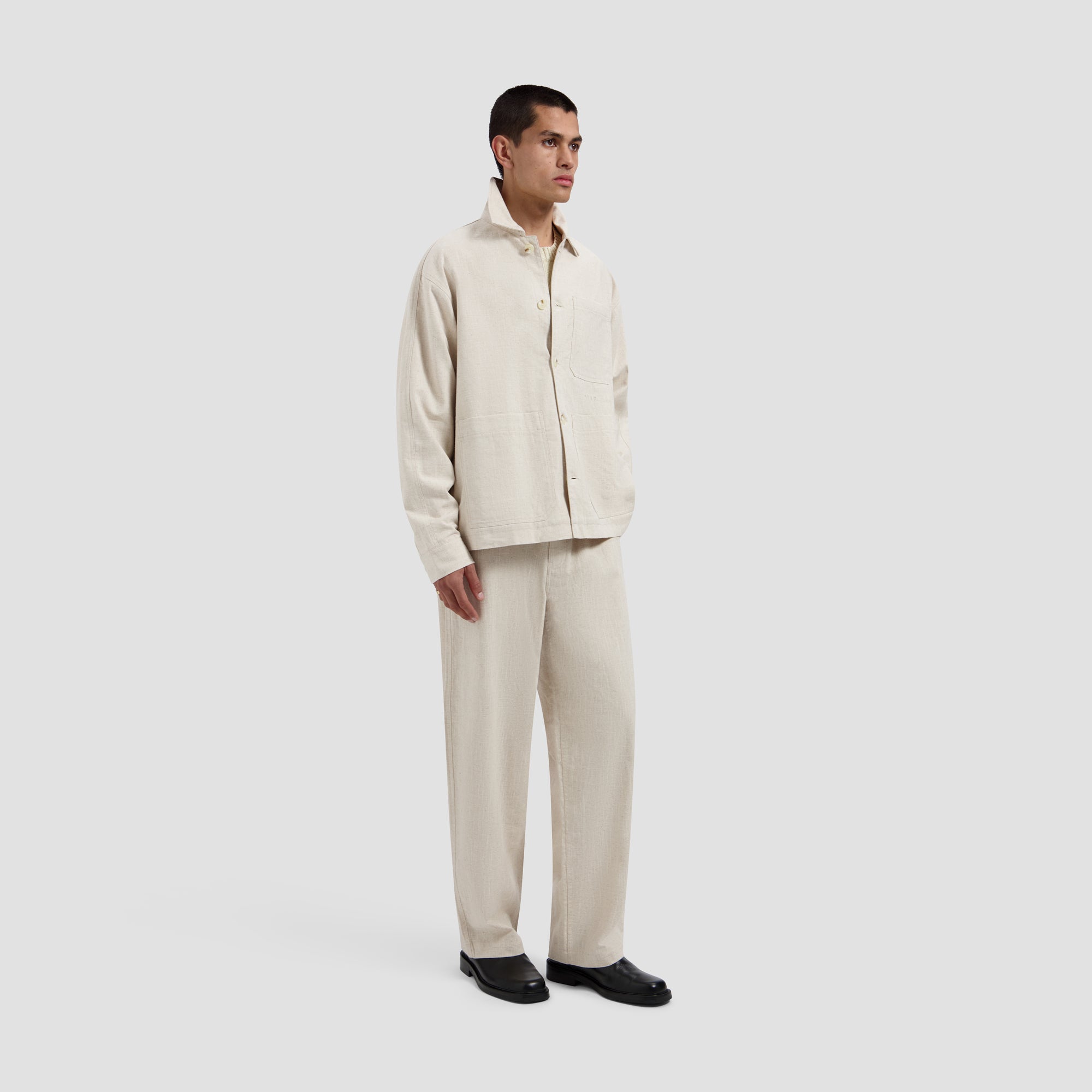 Linen Jacket - Cement