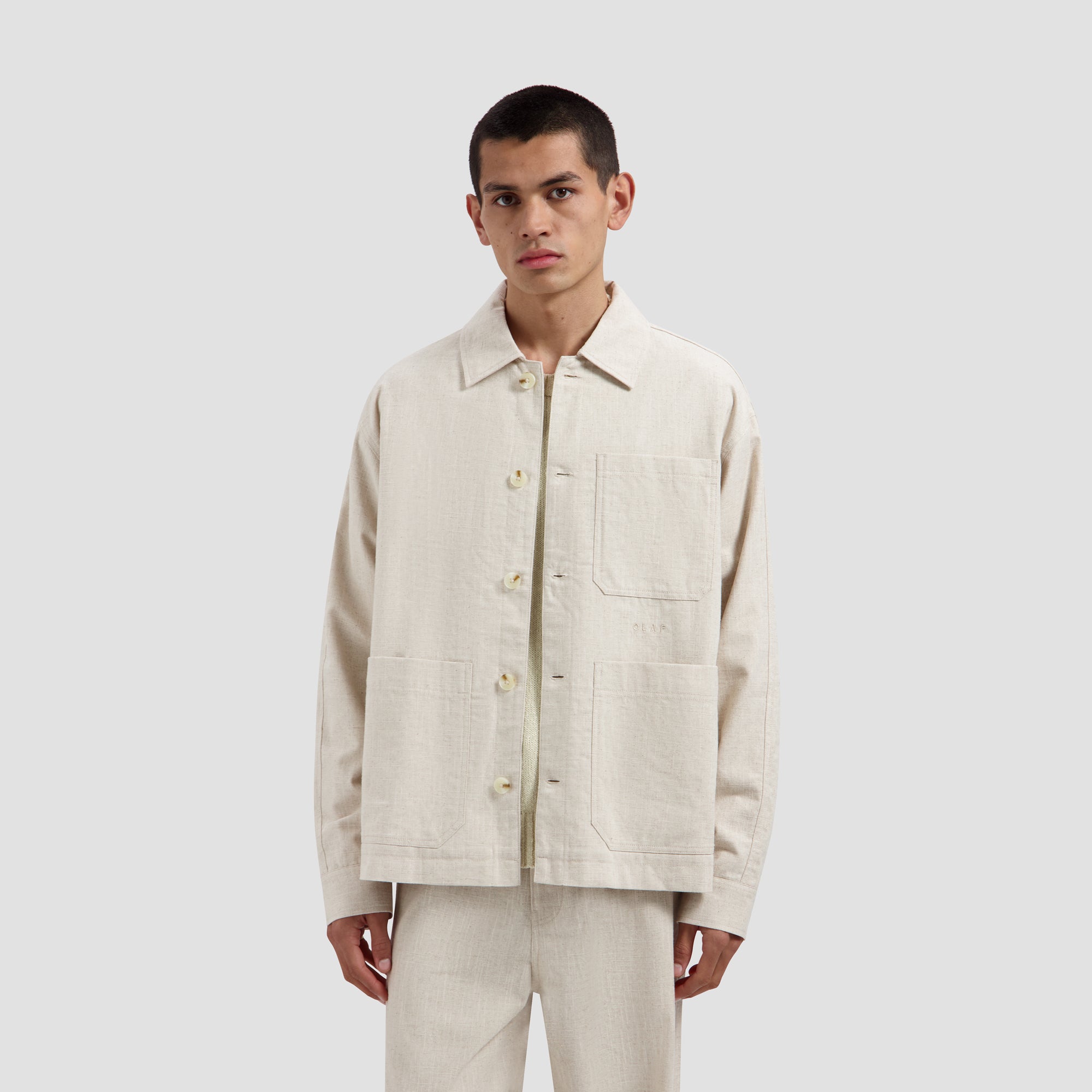 Linen Jacket - Cement