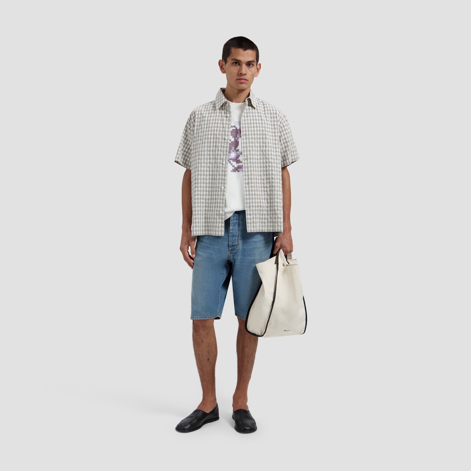 Felted Flower Tee - Optical White