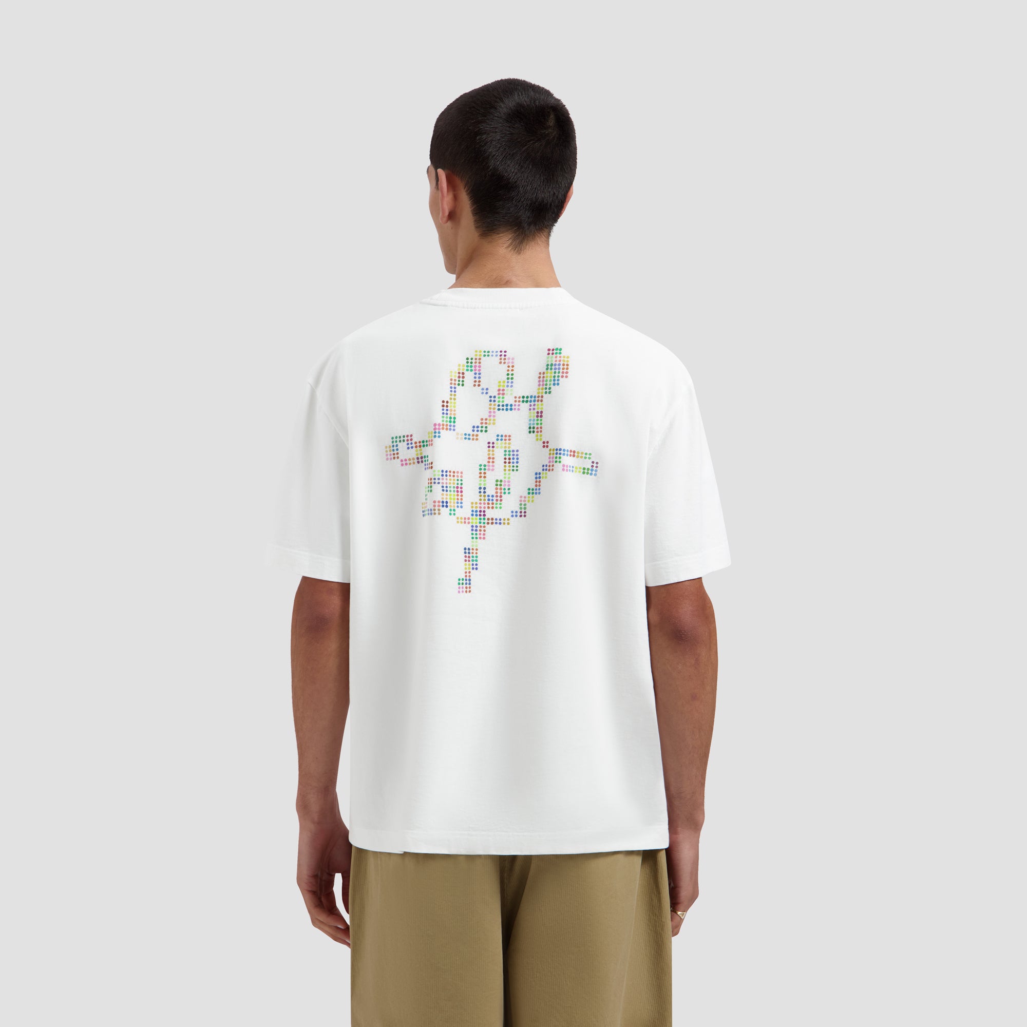 Dotted Monogram Tee - Optical White