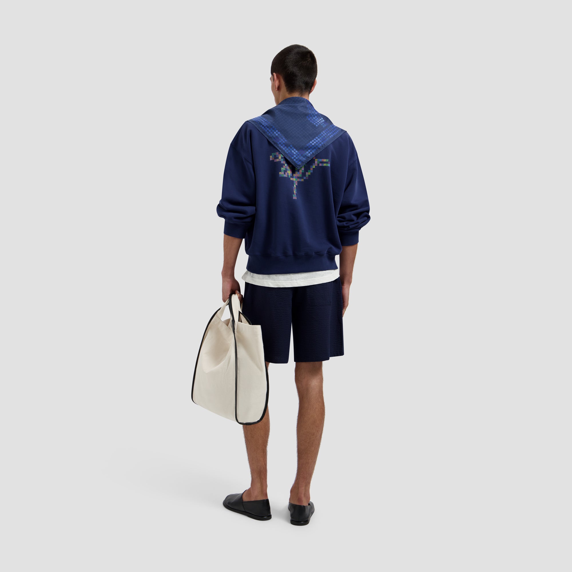 Dotted Monogram Crewneck - Naval Academy