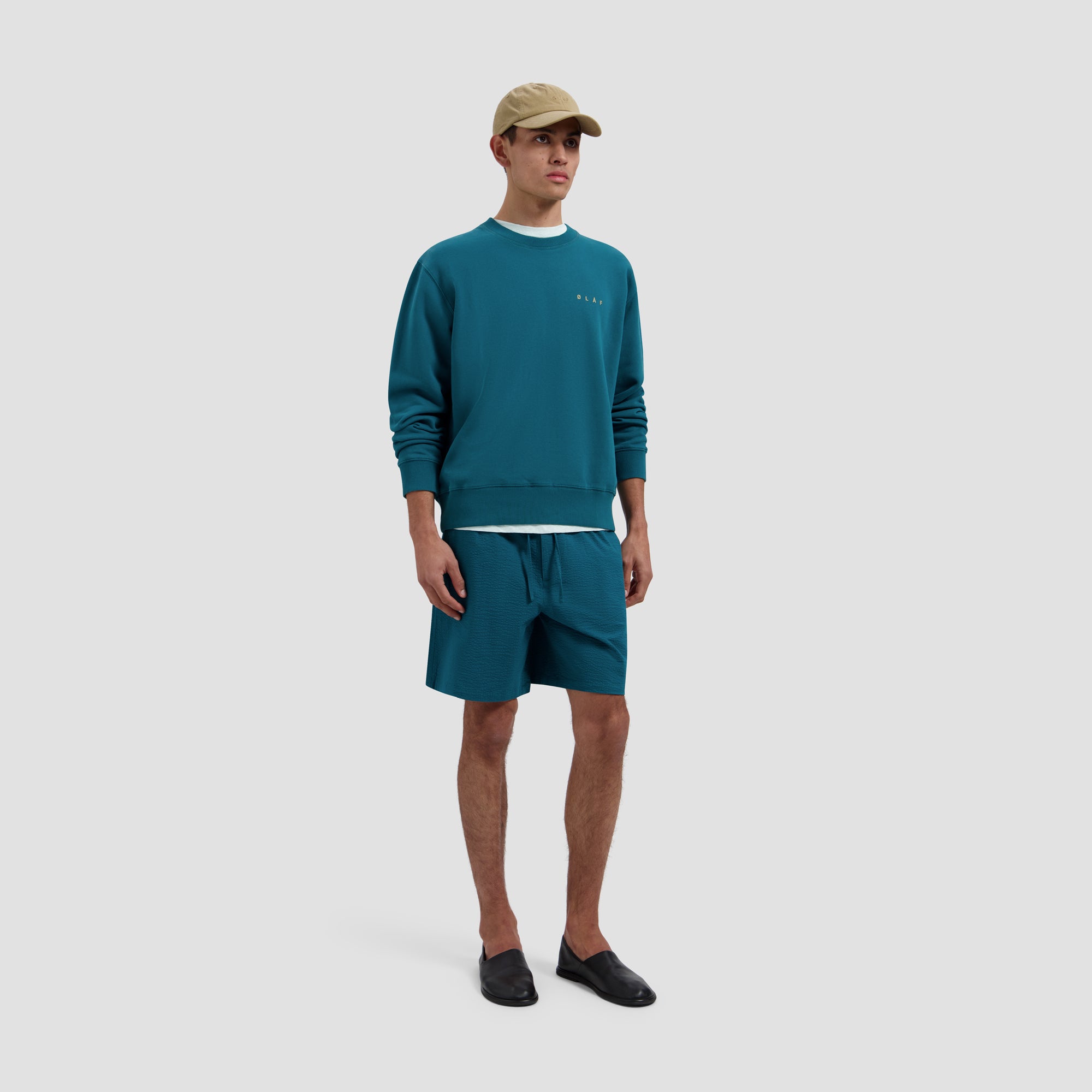 Dotted Face Crewneck - Gulf Coast