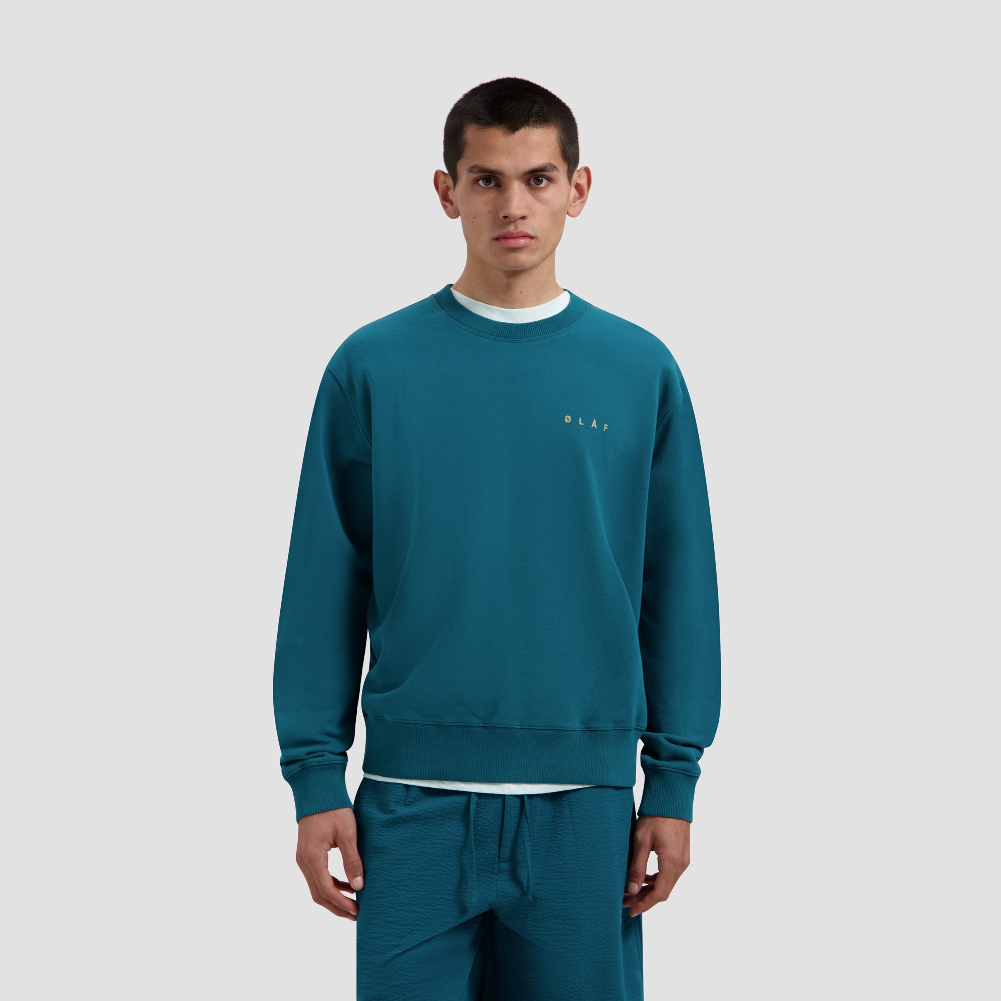 Dotted Face Crewneck - Gulf Coast