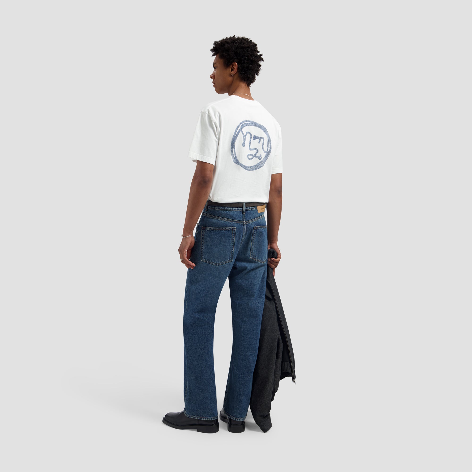 Lasso Face Tee - Optical White