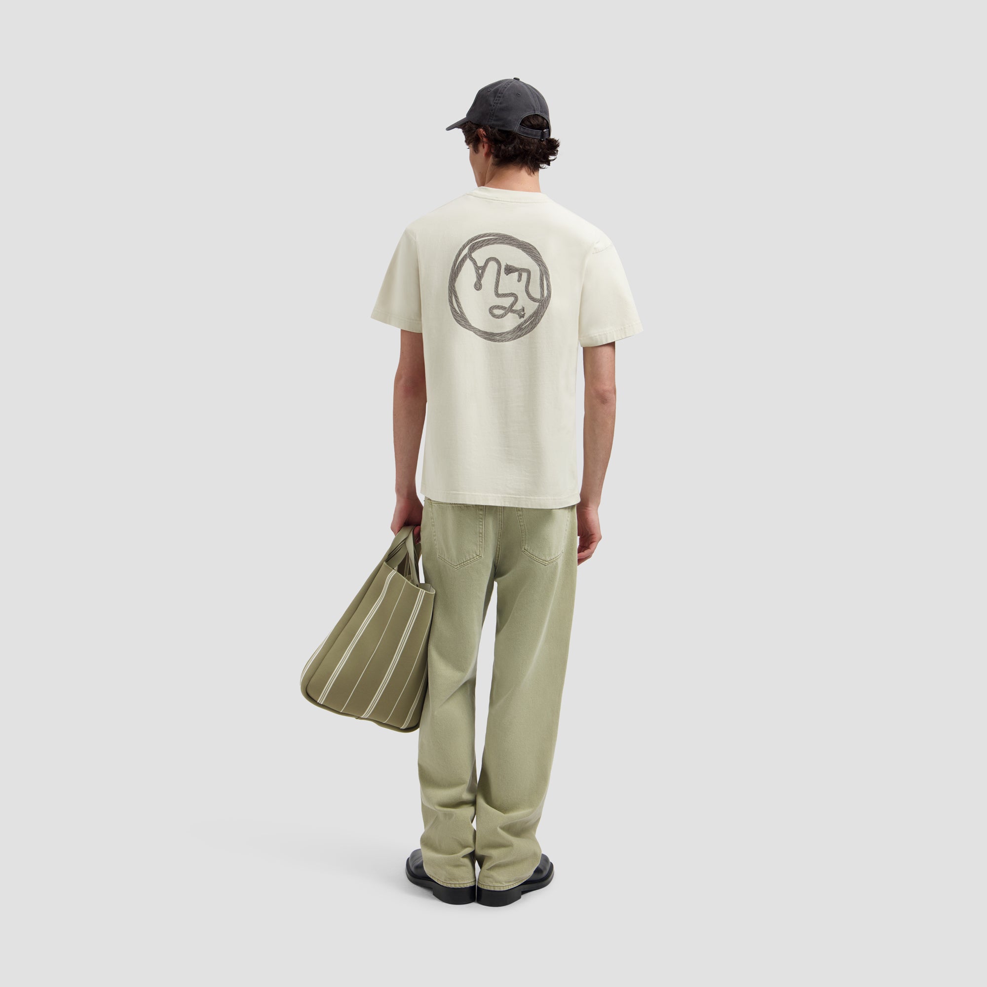 Lasso Face Tee - Ancient Scroll