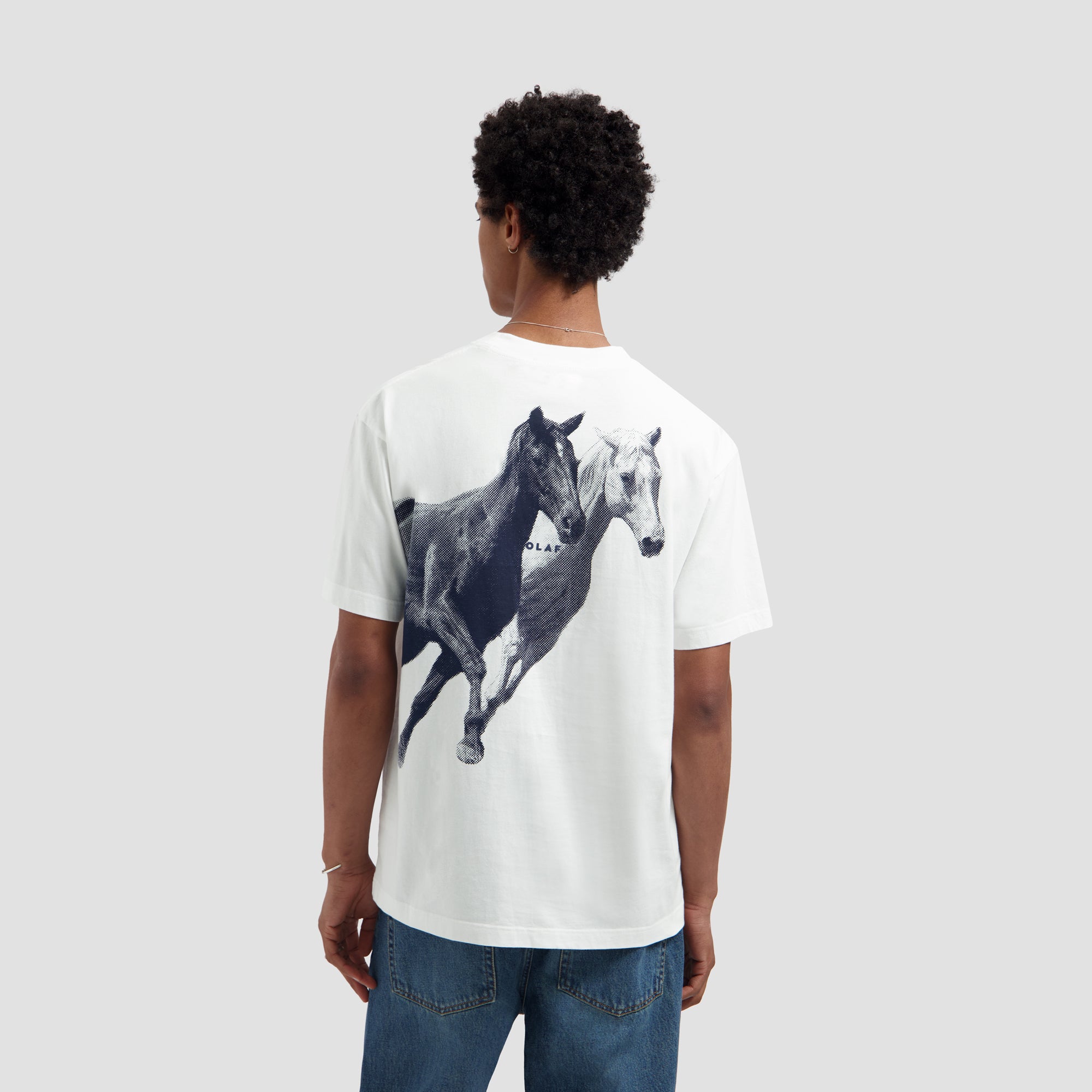 Horse Tee - Optical White