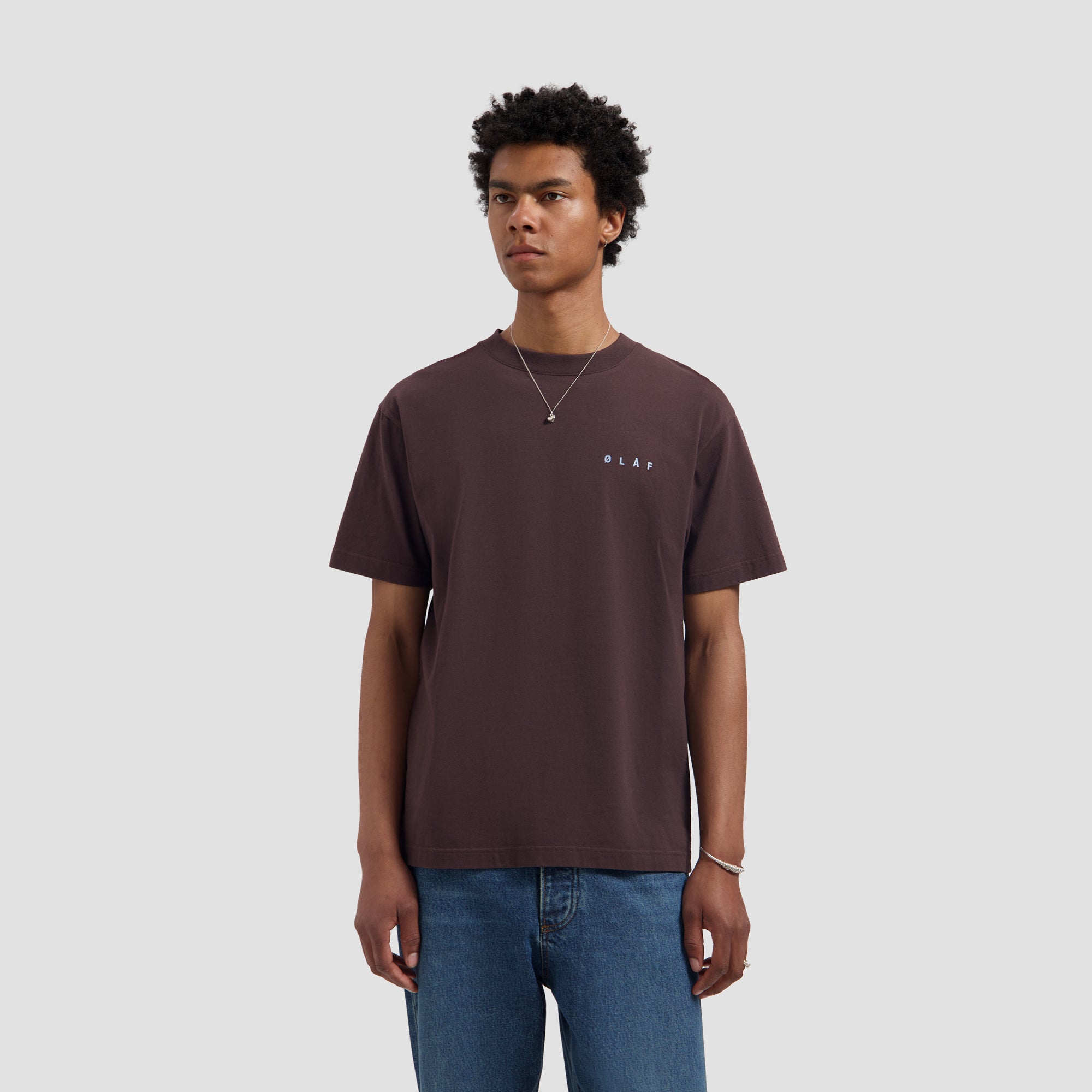 Lasso Face Tee - Chocolate Plum