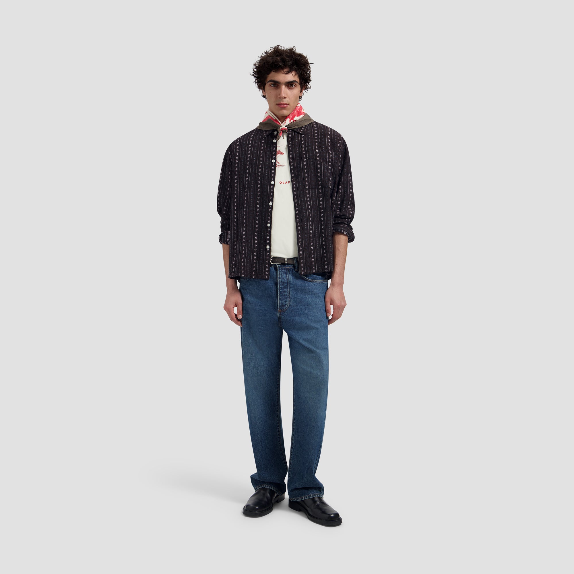 Cowboy Boxy Shirt  - Chocolate Plum