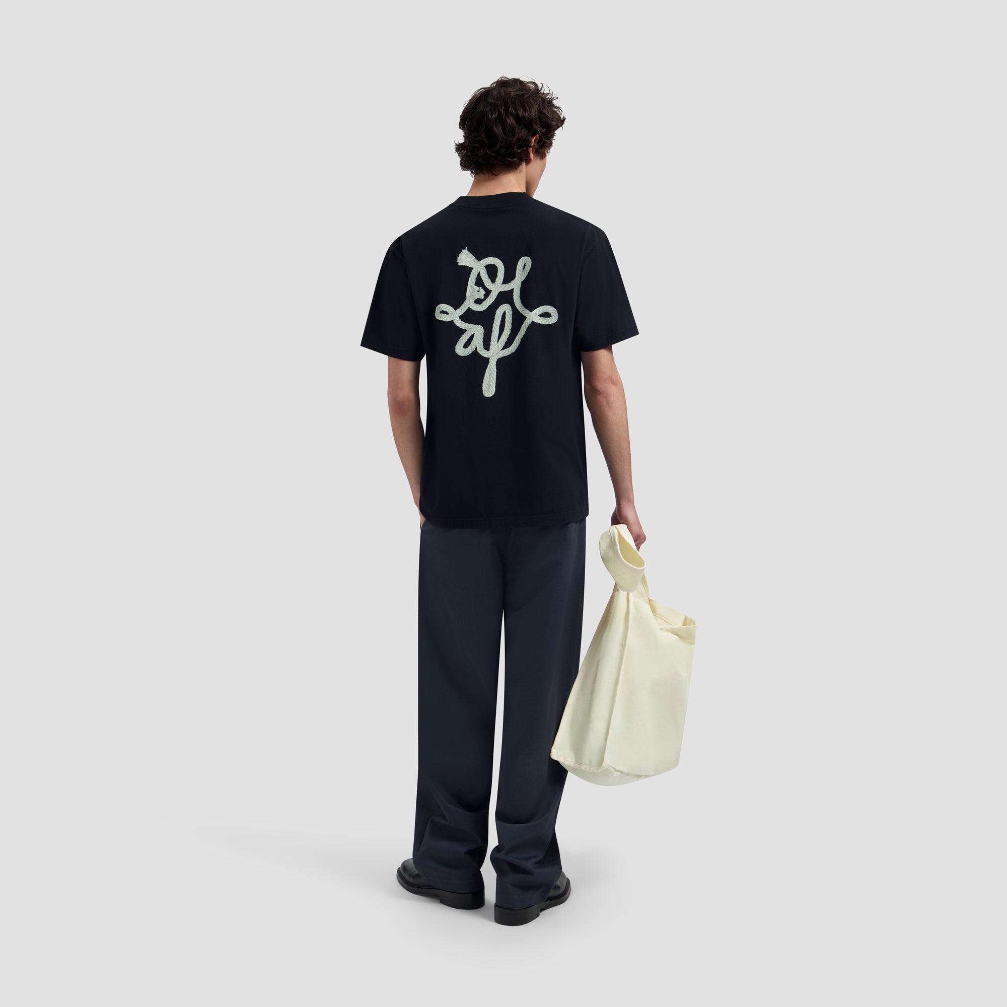 Lasso Monogram Tee - Black