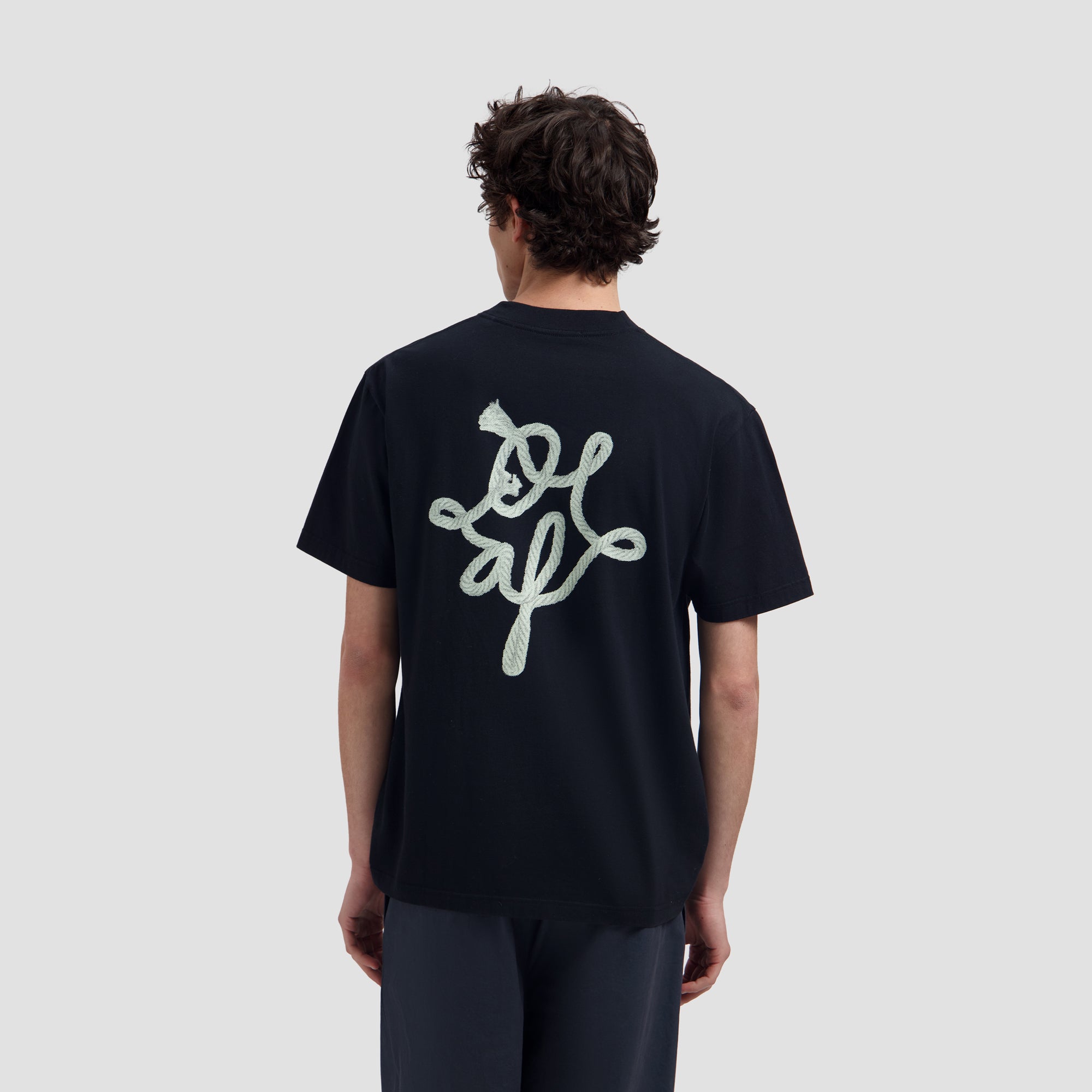 Lasso Monogram Tee - Black