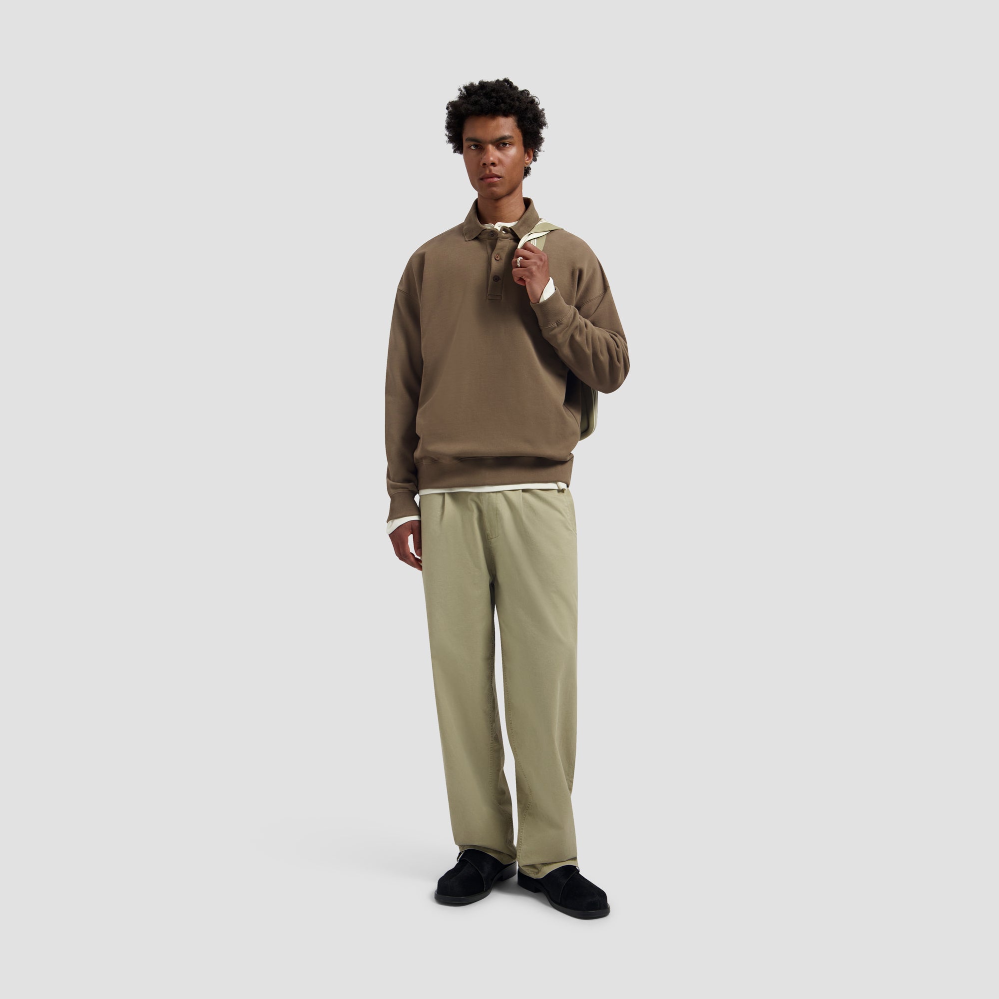 Washed Barrel Leg Pant - Ancient Scroll