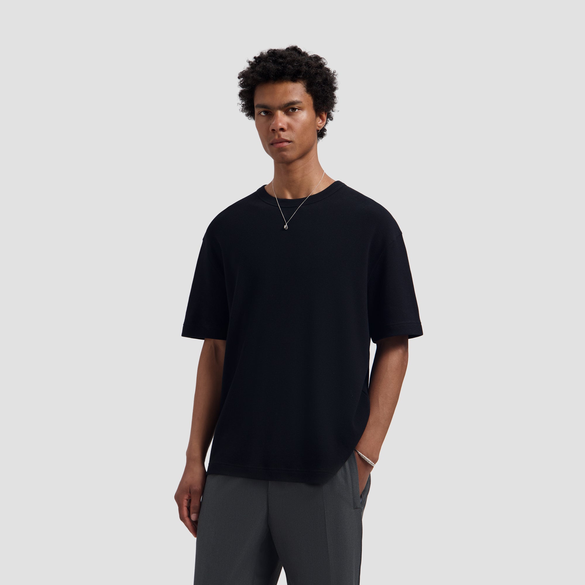 Waffle Tee - Black