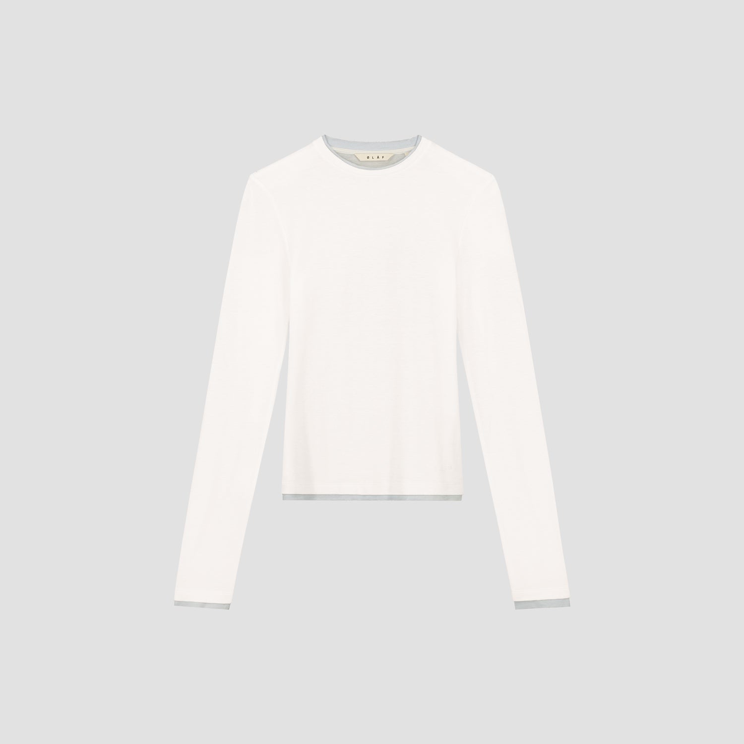 Retro Logo Double Layer LS Top - Off White