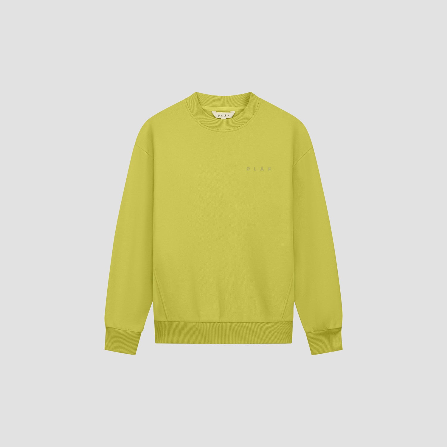 Spiral Face Crewneck - Pear Green