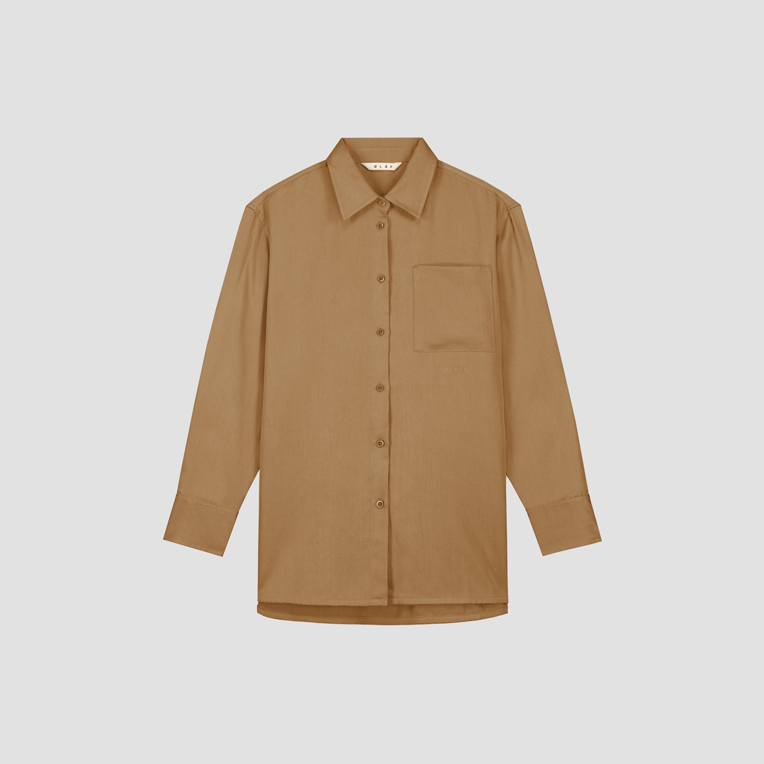 Drapey LS Shirt - Cinnamon Brown