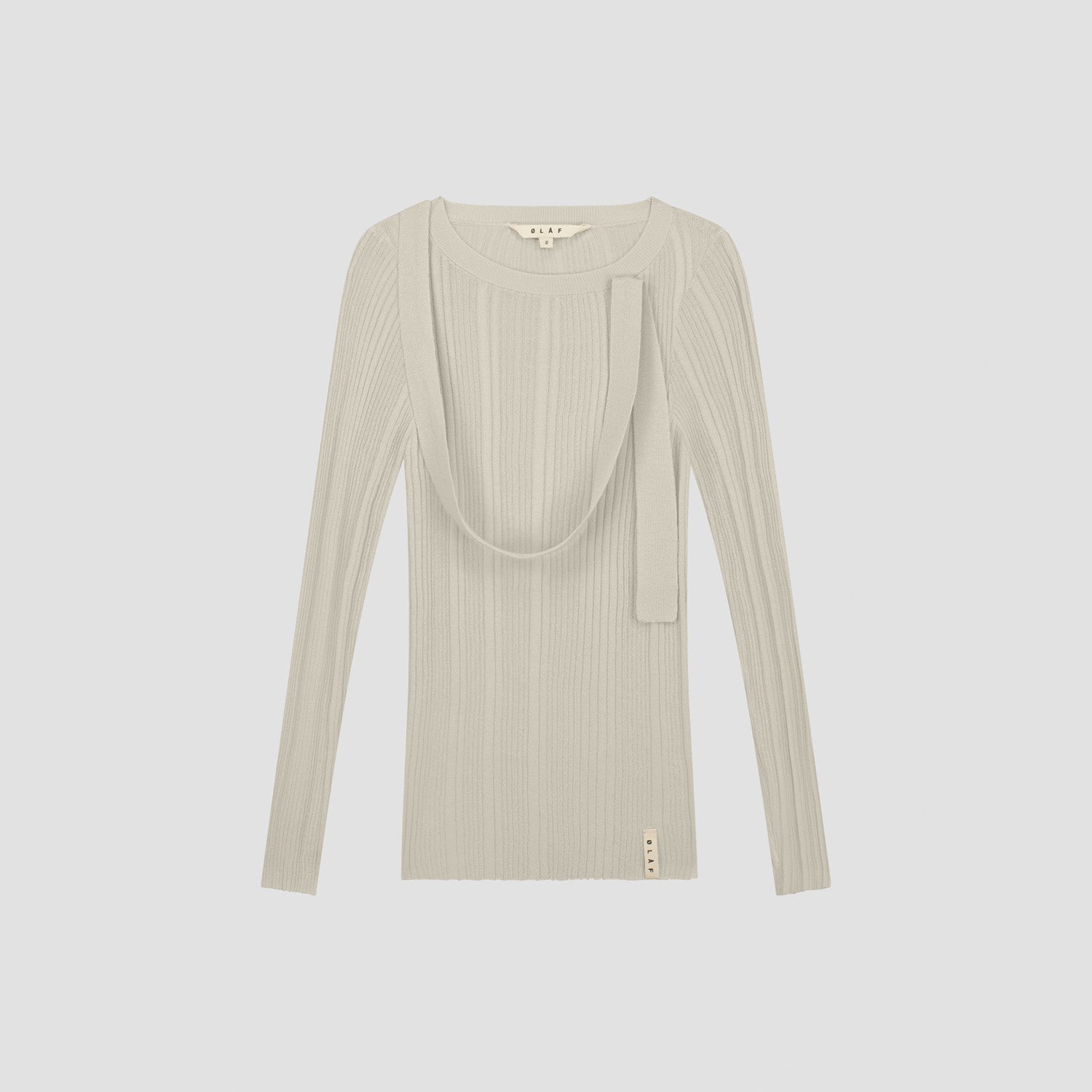 Adjustable Tie Knit Top - Cement
