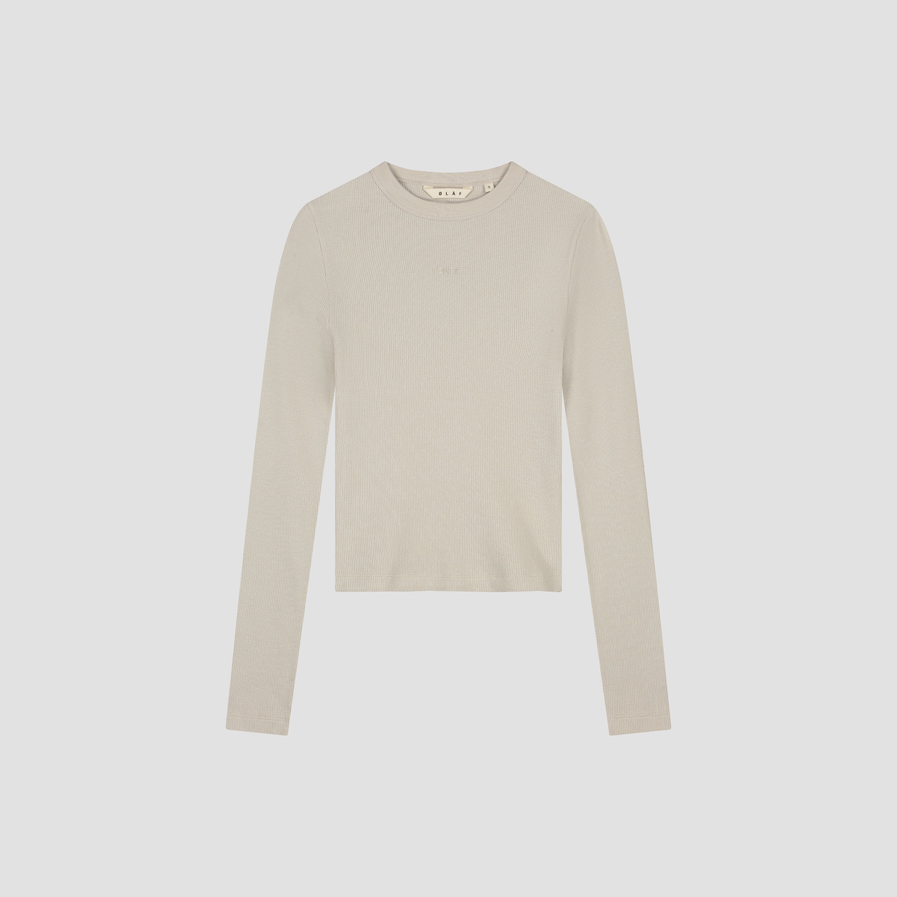 Waffle Top Long Sleeve - Cement