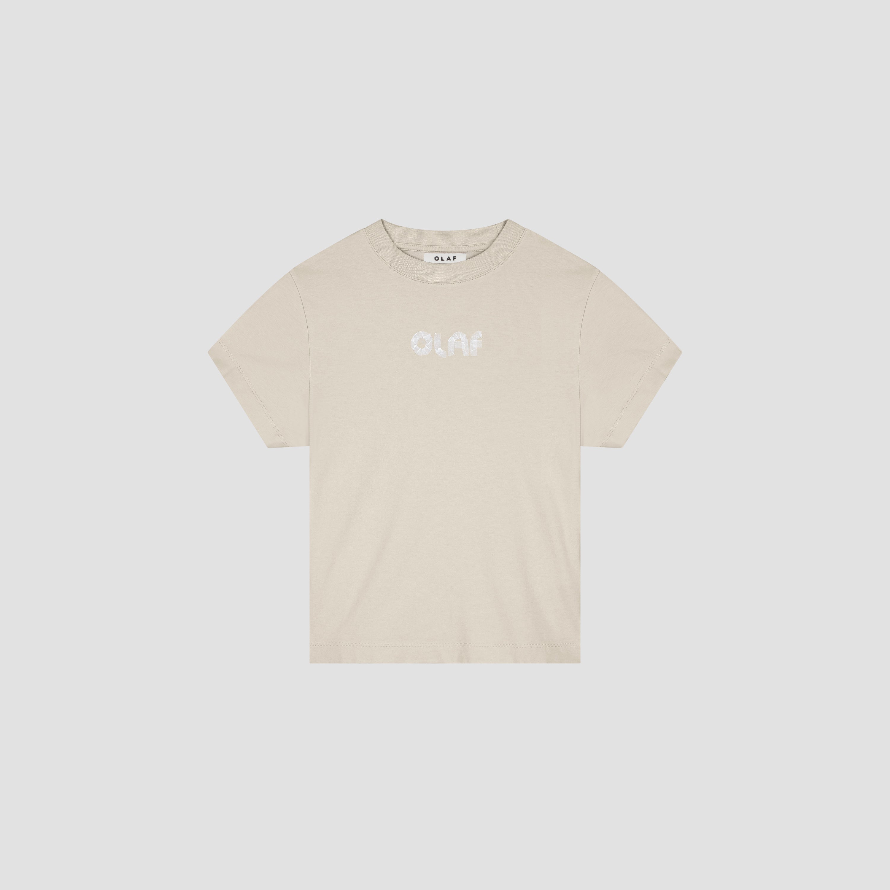 Olaf Tape Baby Tee - Cement