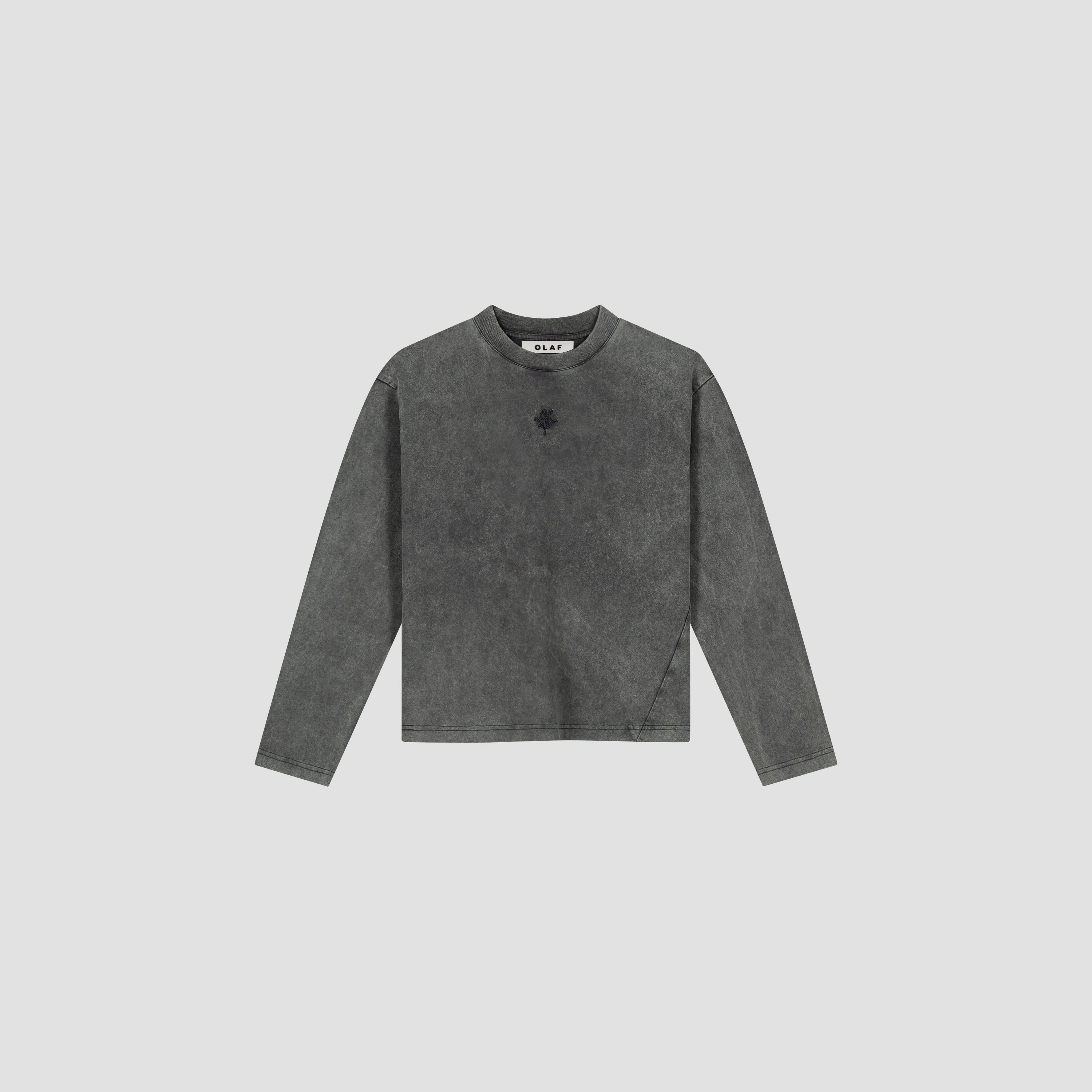 Monogram Washed Tee - Charcoal