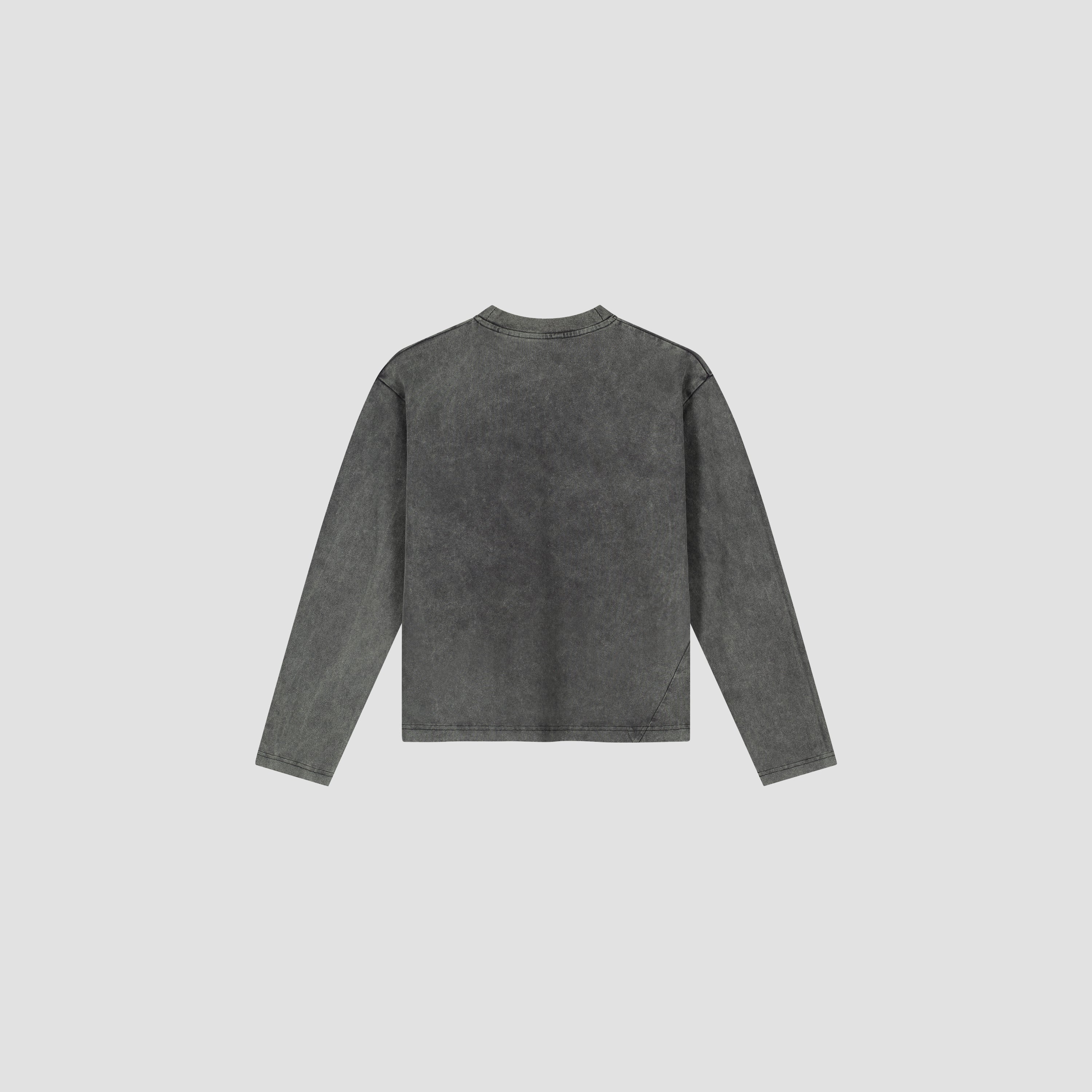Monogram Washed Tee - Charcoal